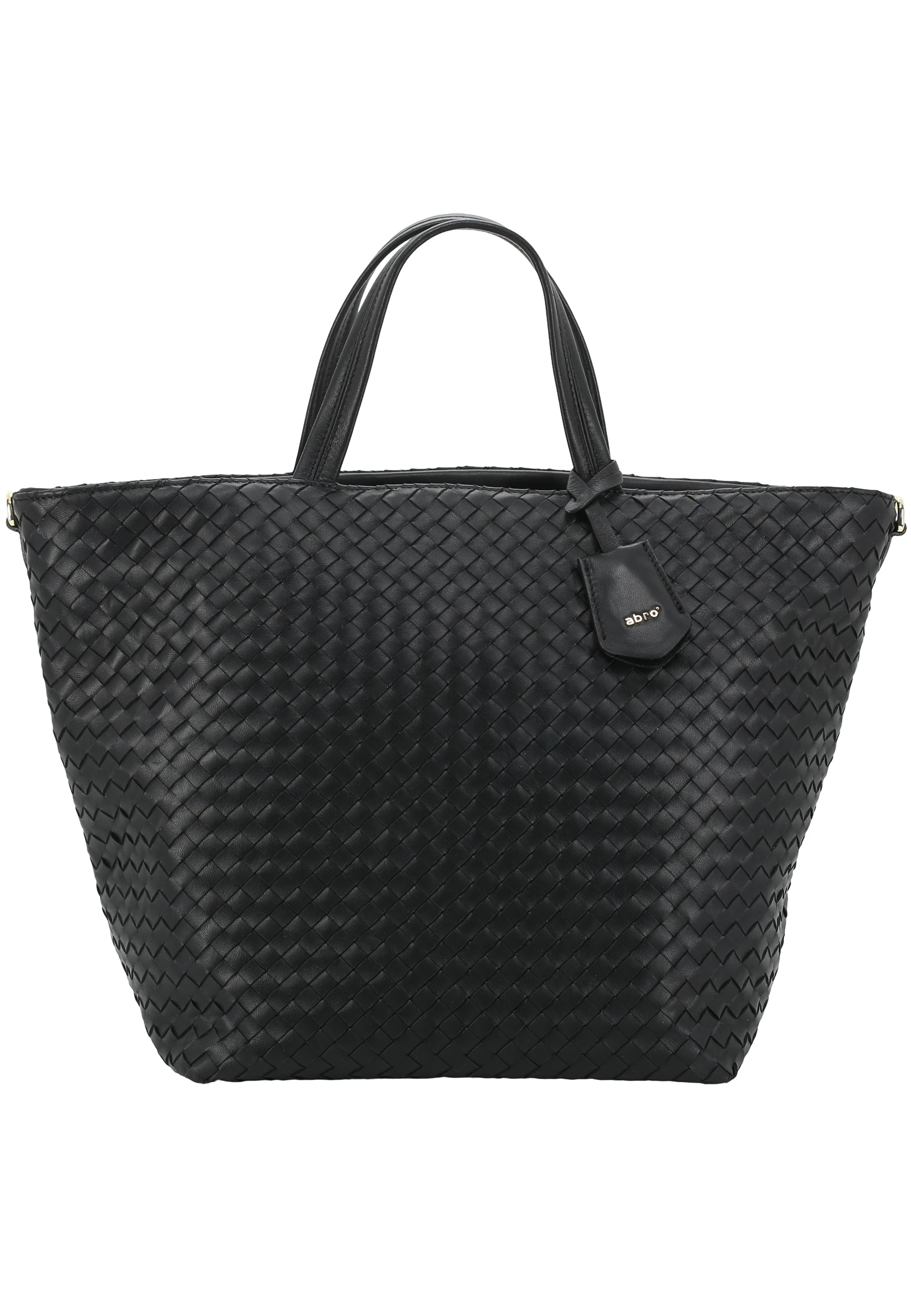 sac shopping ALBA Cuir Piuma Weaving