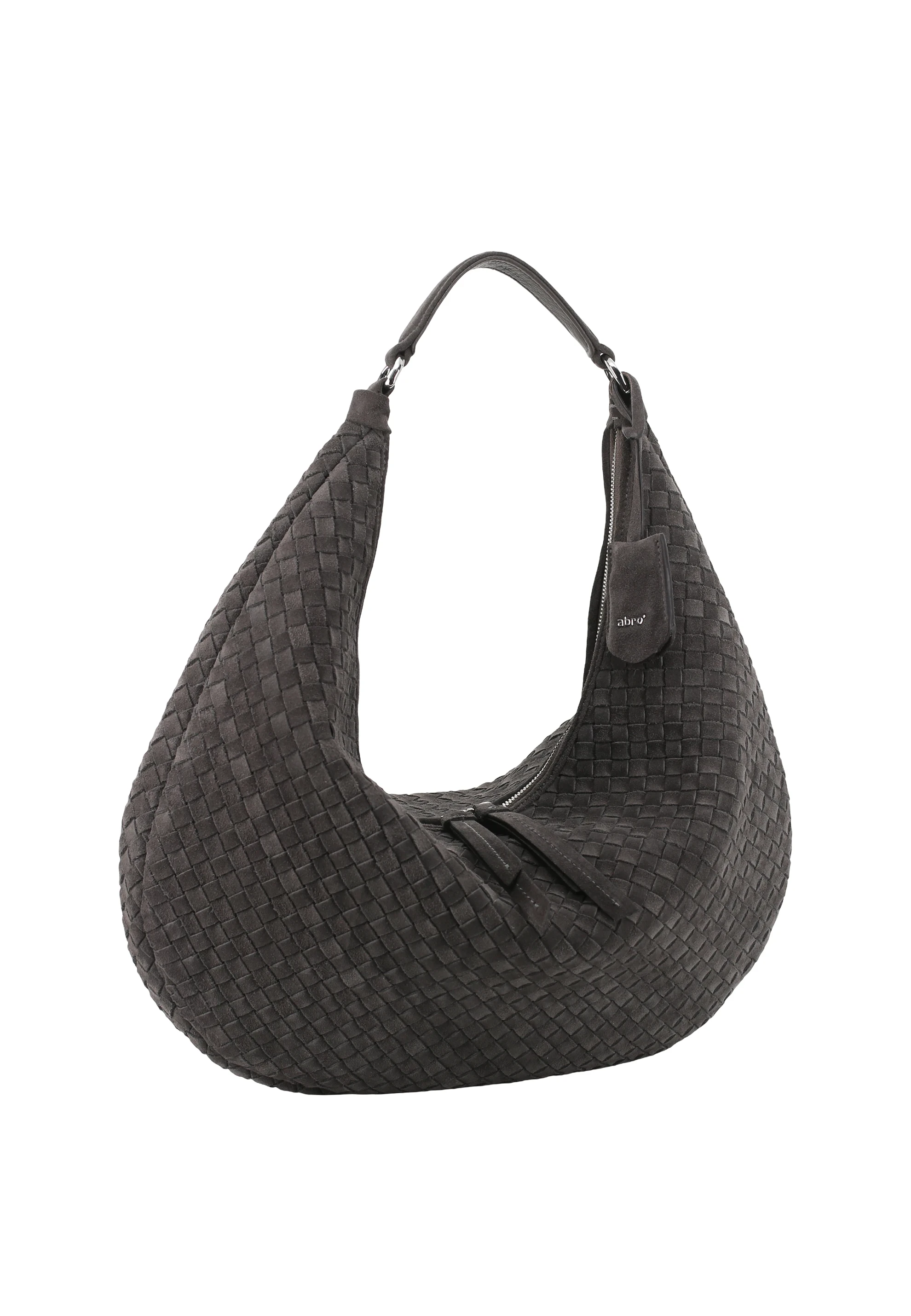 Beutel NANA  Leder Suede weaving