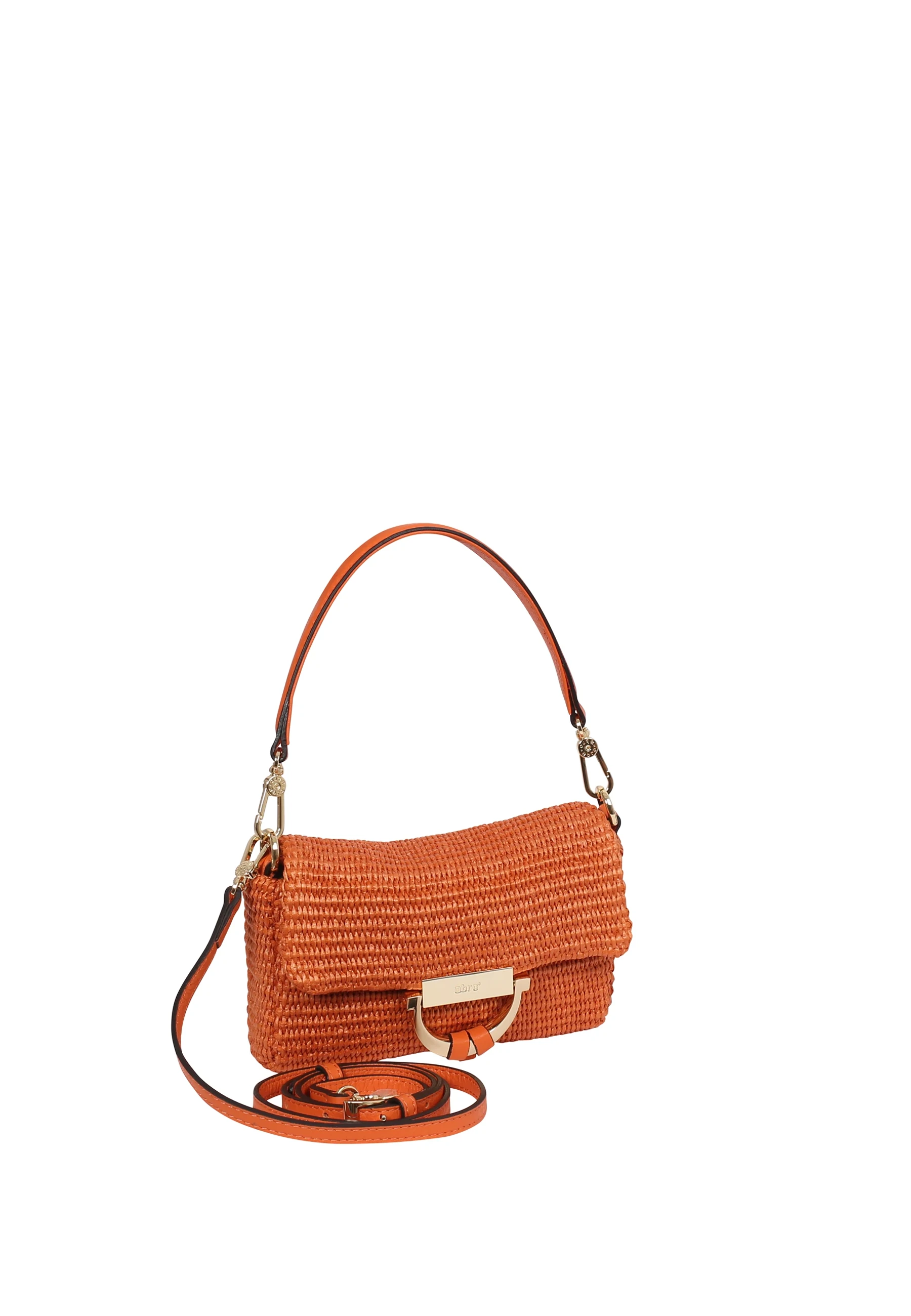 Shoulder bag TEMI Leather Raffia