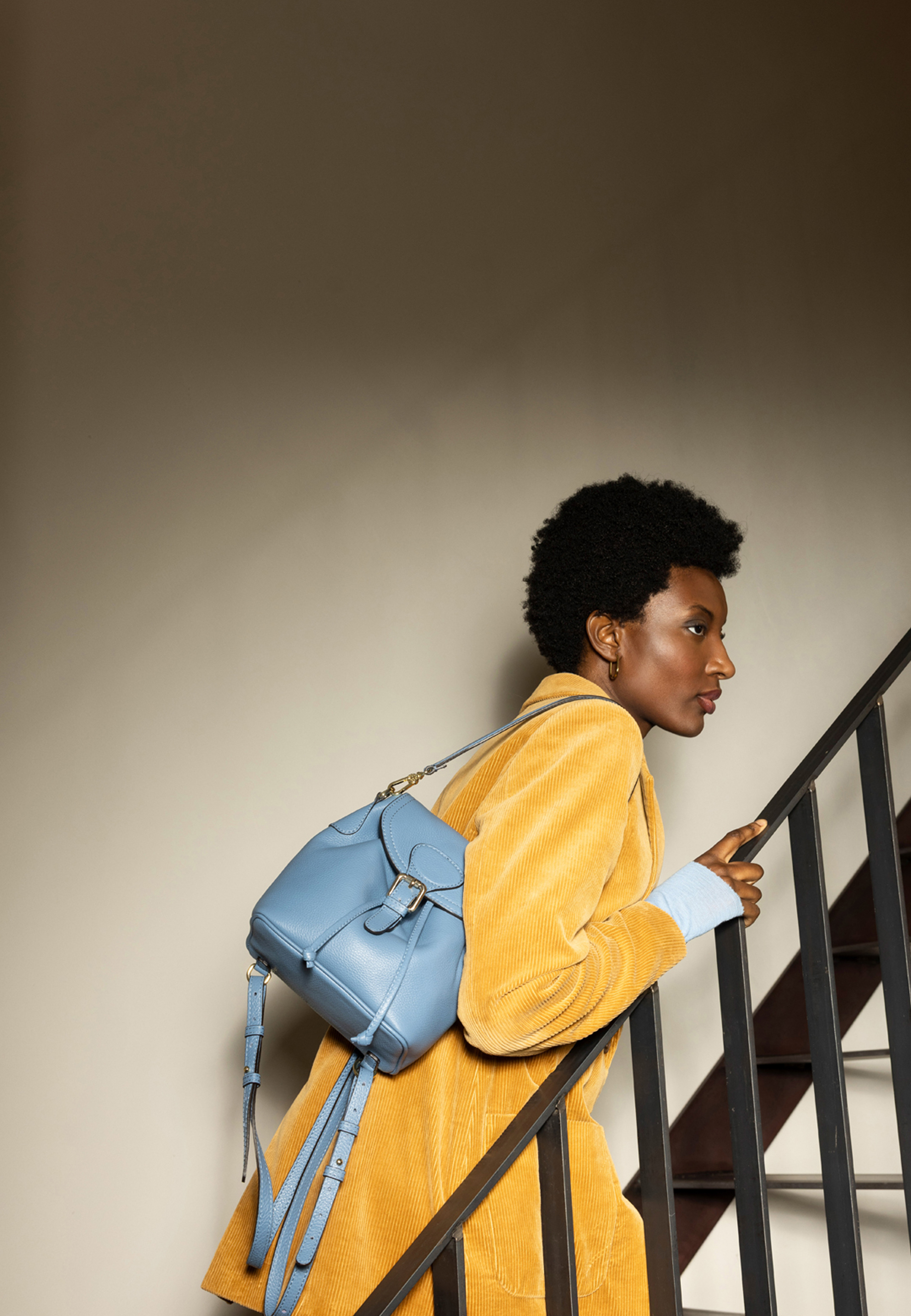 Backpack DAILY SMALL Leather AGAVE