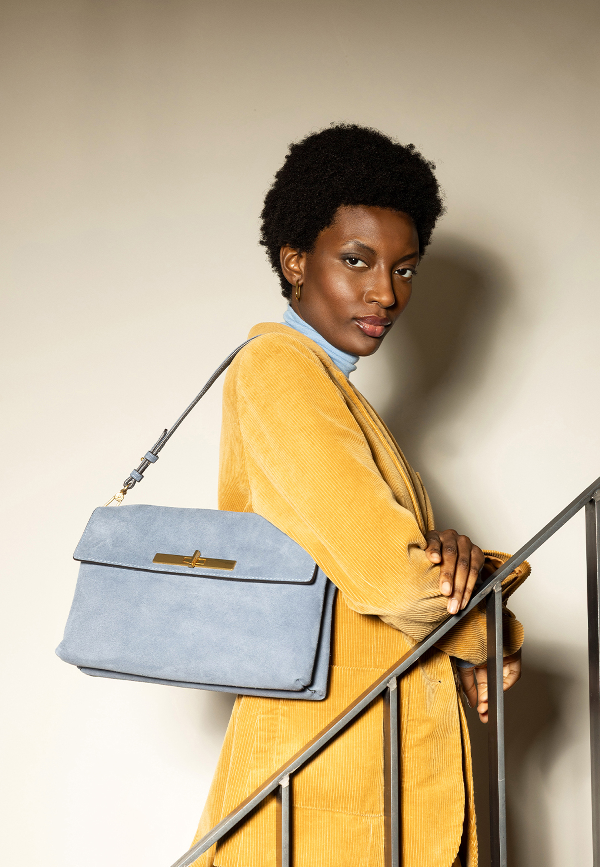 Shoulder bag TWIST Leather SUEDE