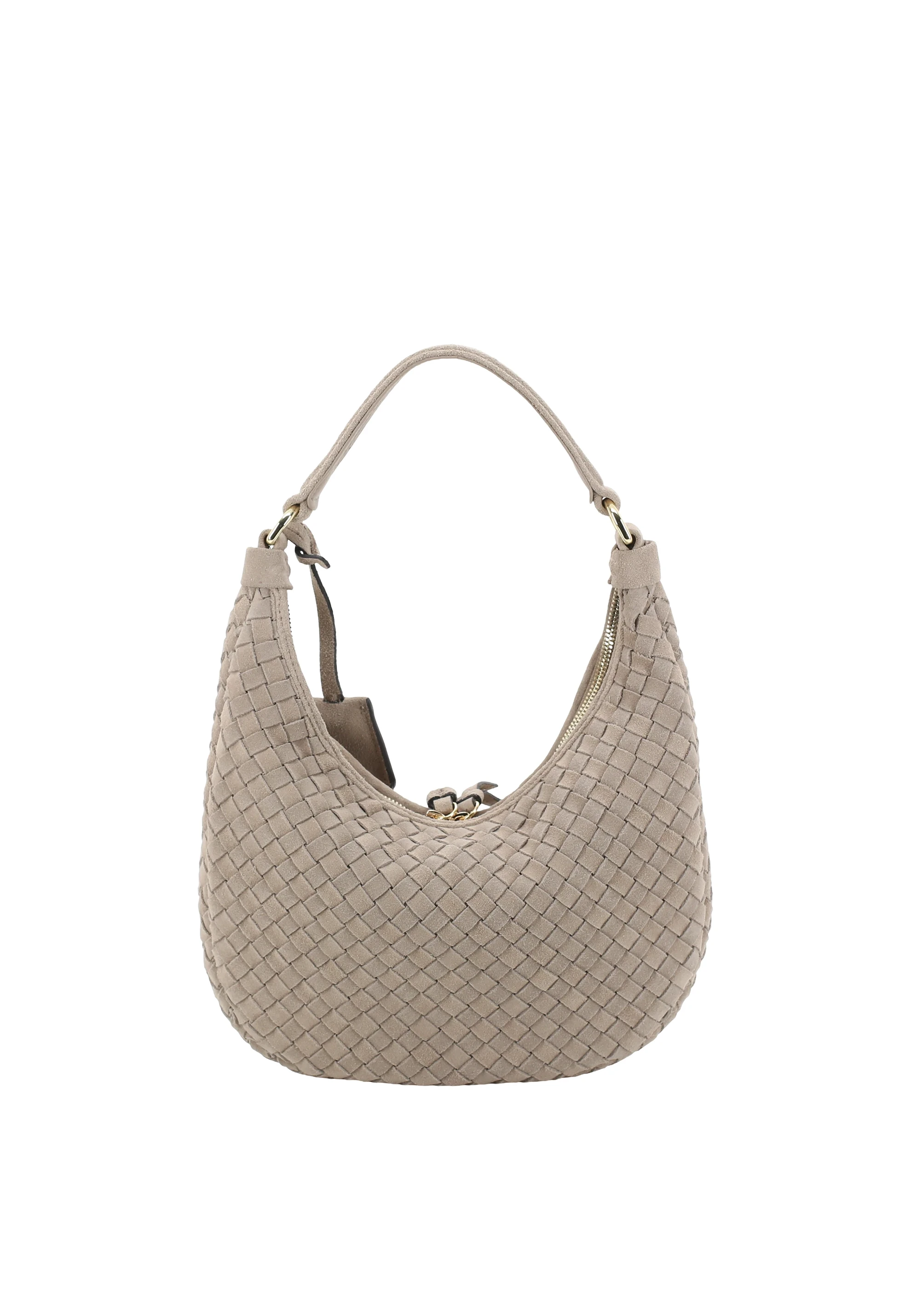 Beutel NANA mini Leder Suede weaving