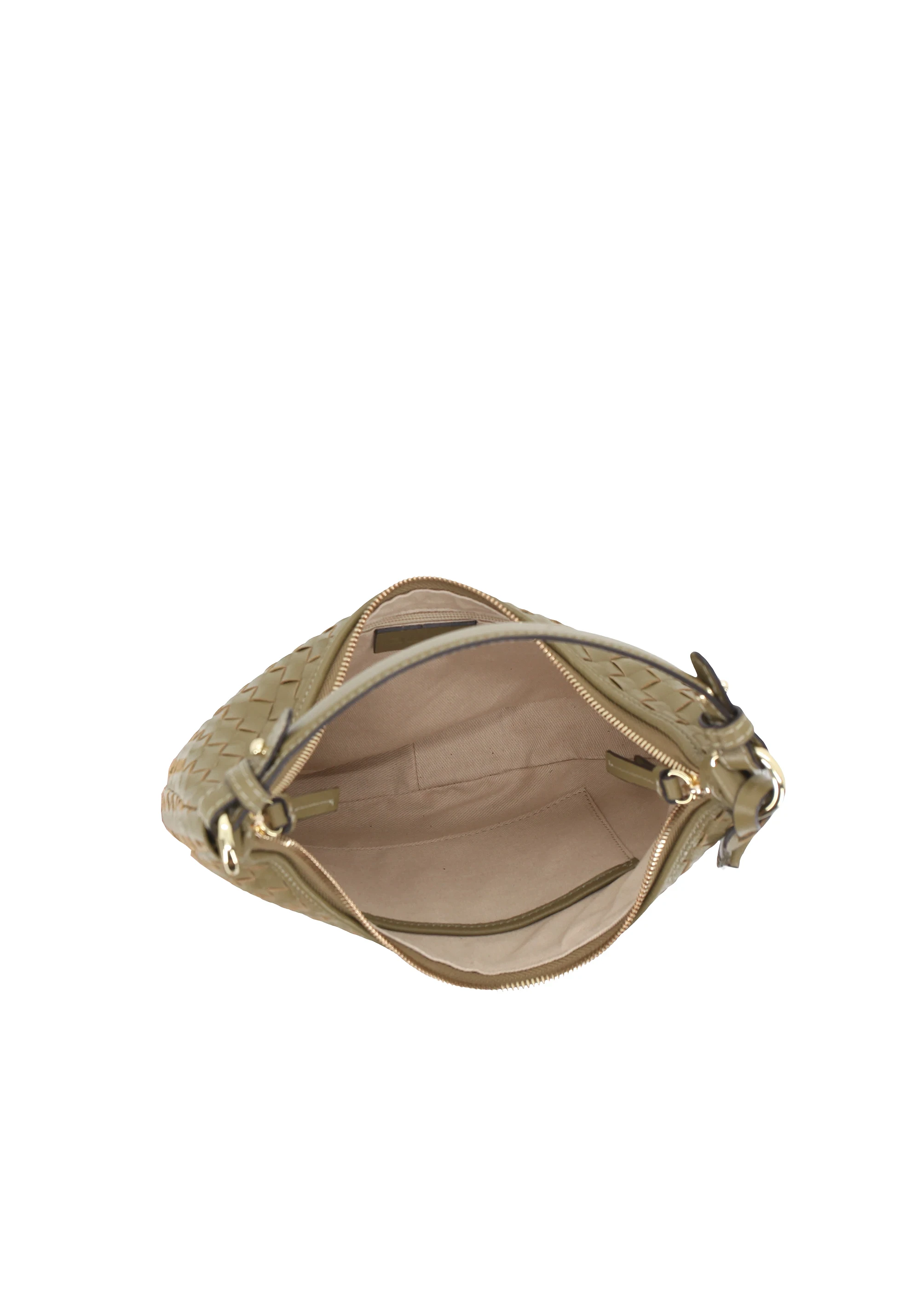 Sacca NANA mini Pelle Piuma weaving