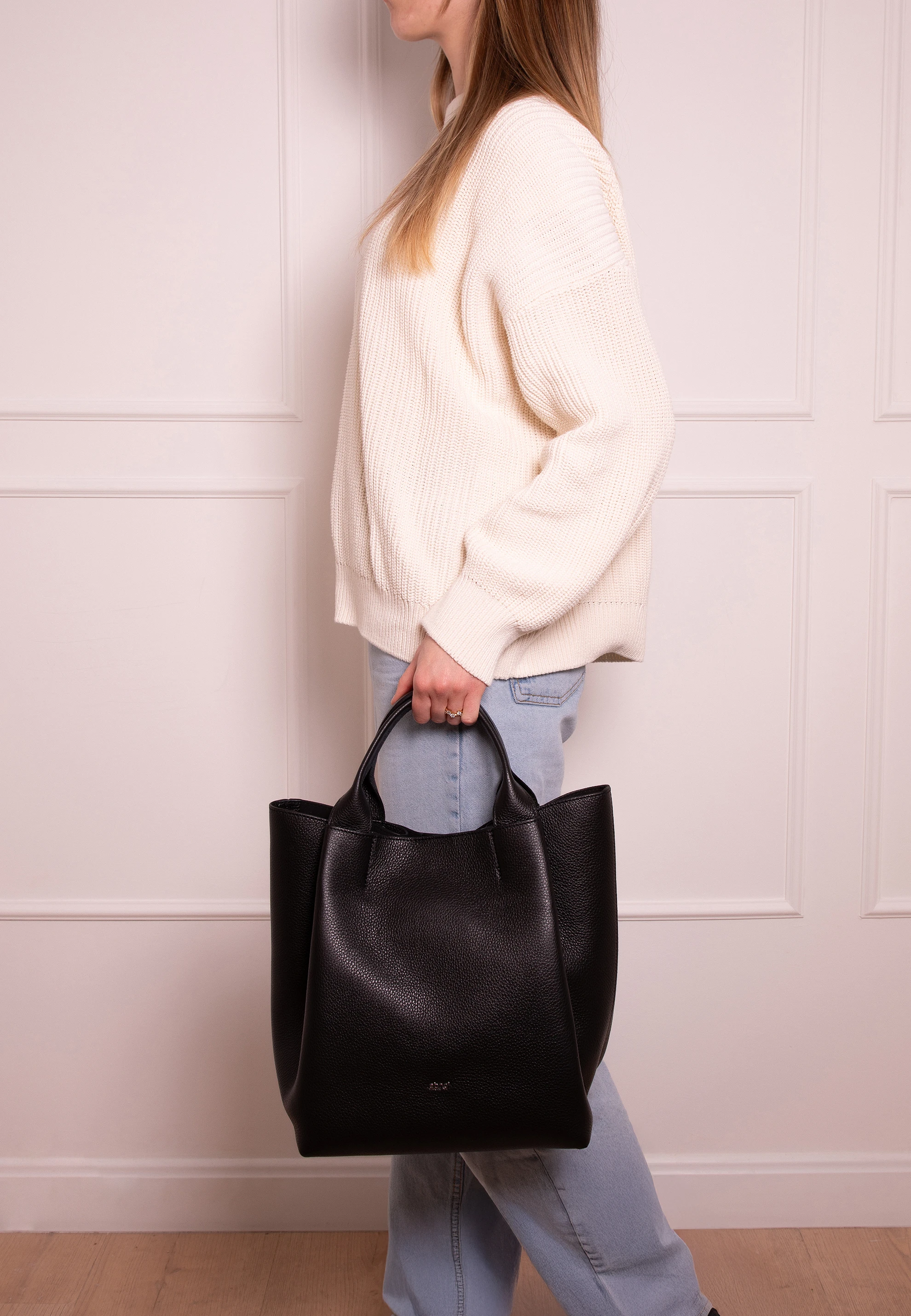 Shopper ESSENTIAL medium Leder Agave