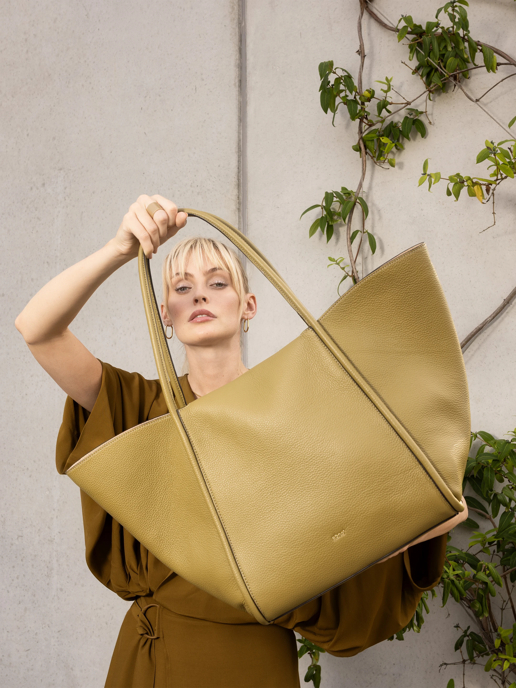 shopper WILLOW Leather Agave