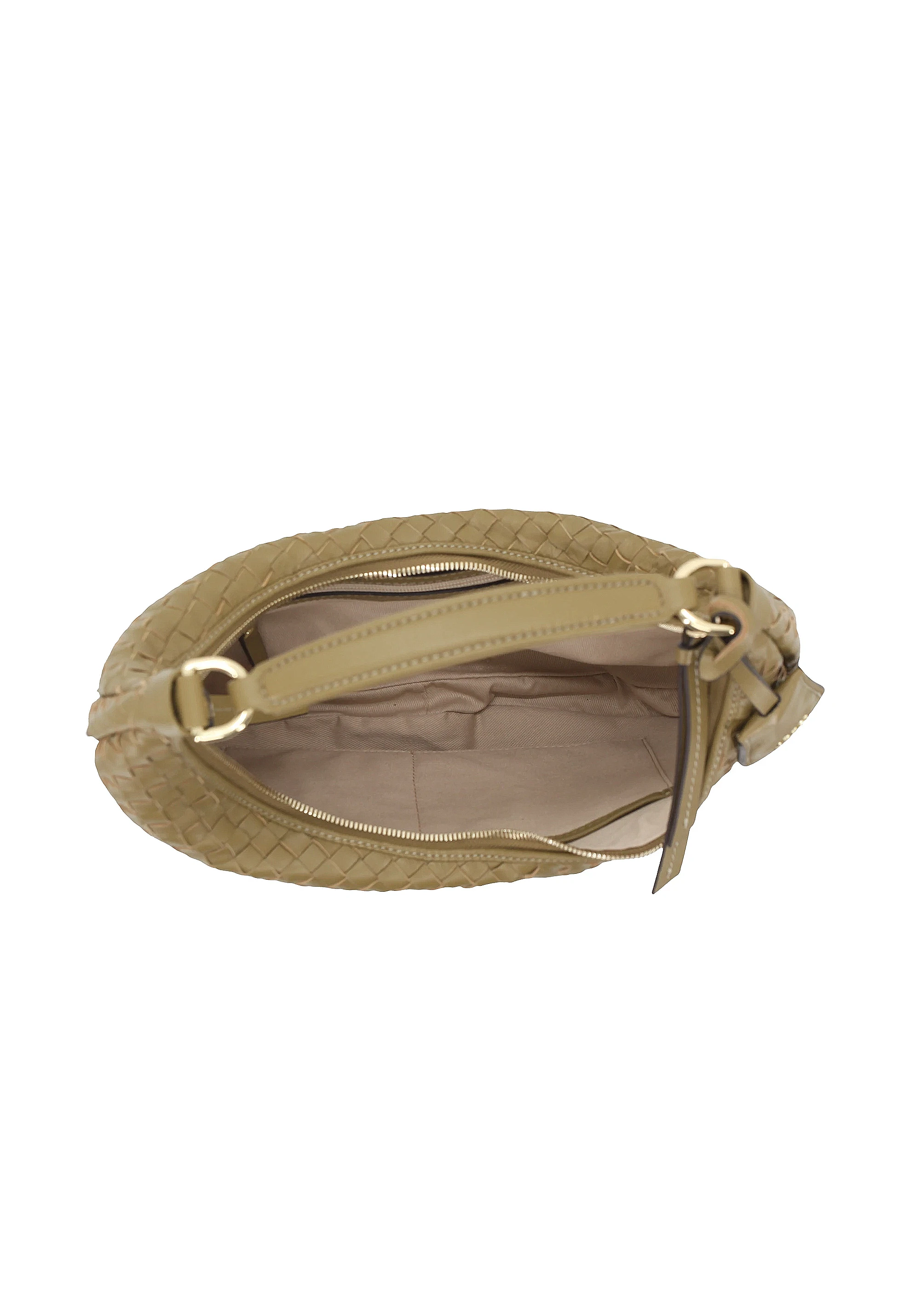 Sacca NANA small Pelle Piuma weaving