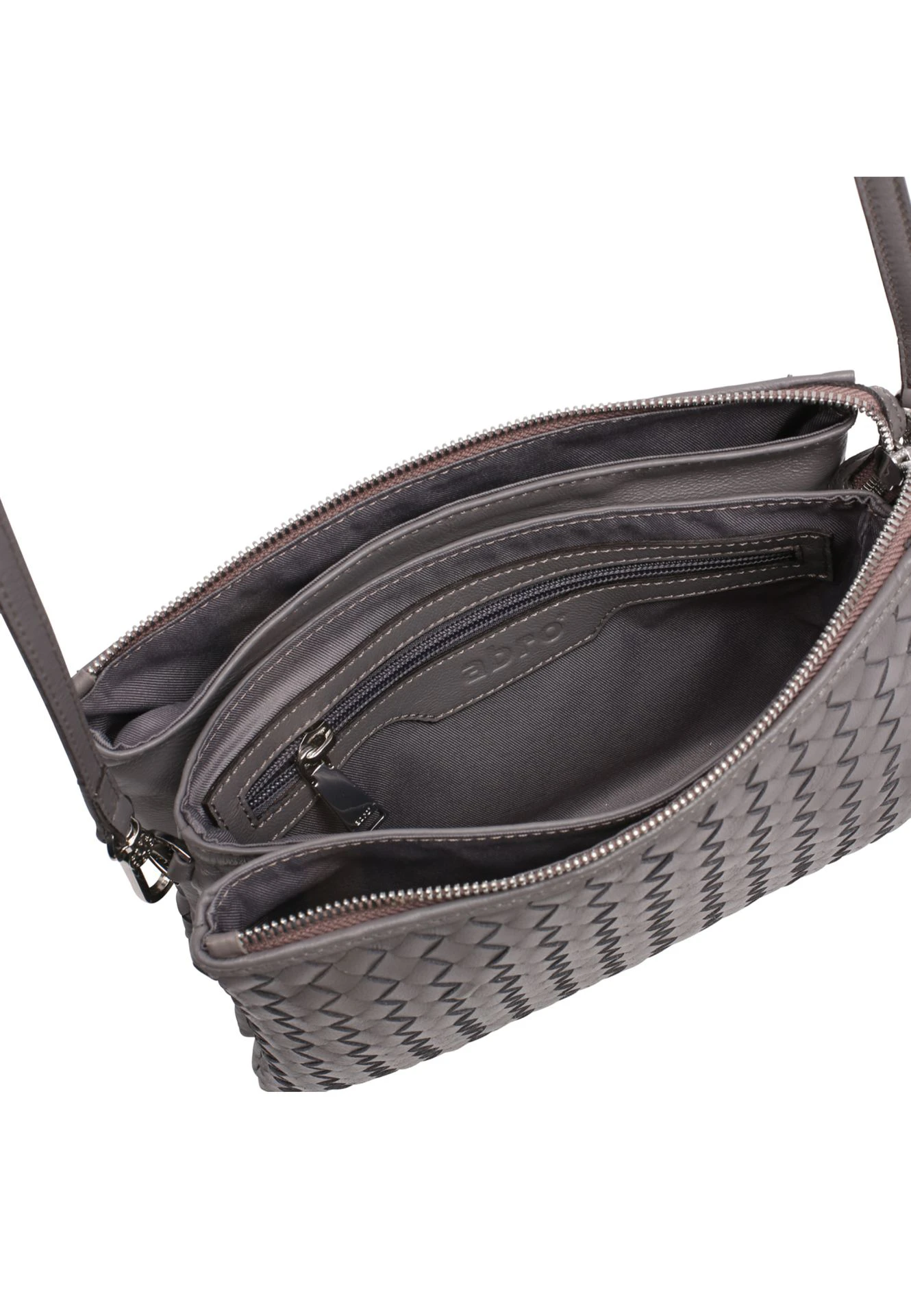 Borsa a tracolla THREEFOLD Pelle Piuma Weaving