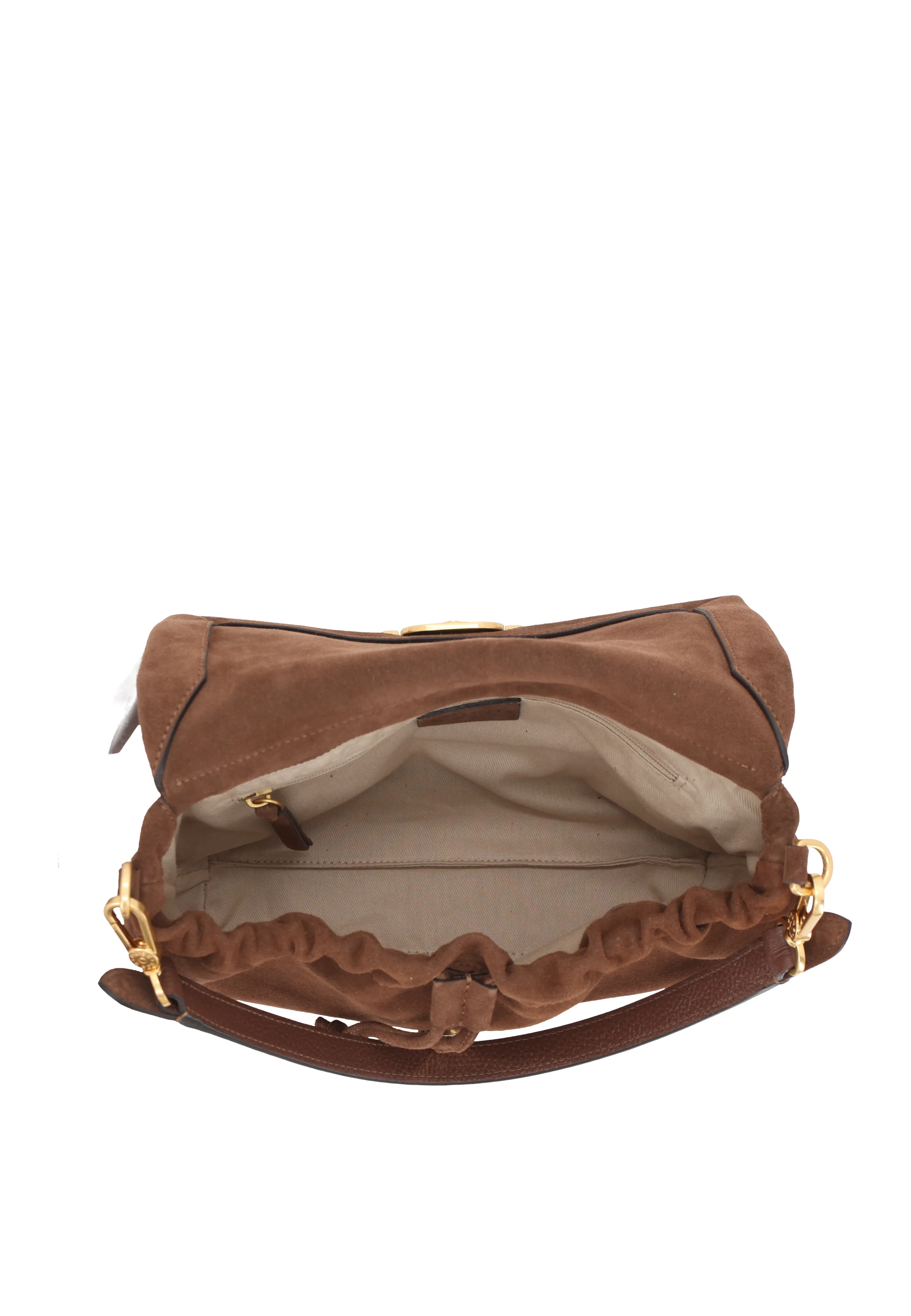 shoulder bag TEMI medium Leather Suede