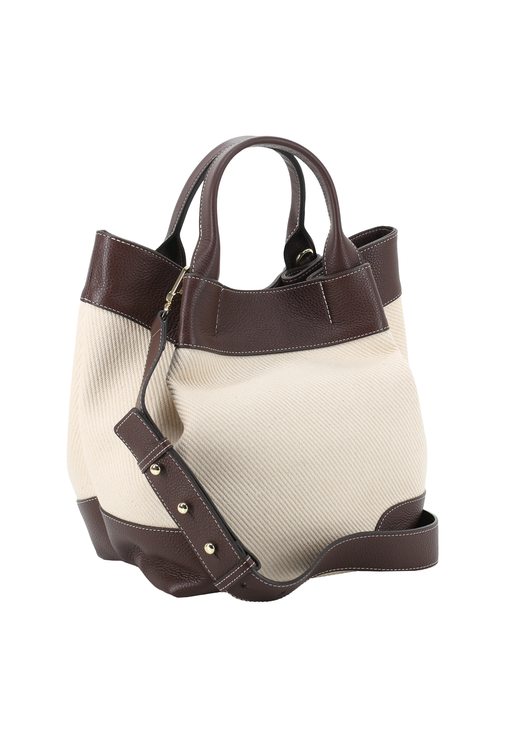 Shopper ESSENTIAL medium Canavs/Leder