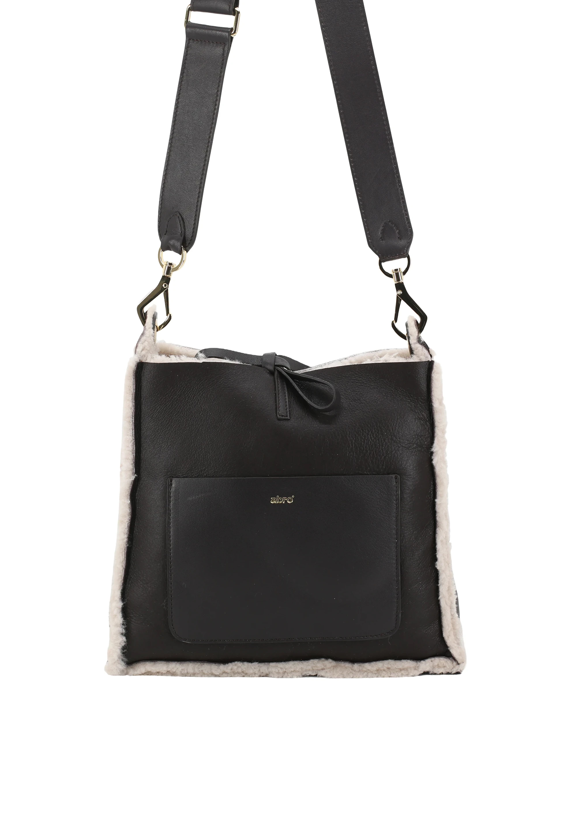 Cross body RAQUEL small Leather Shearling reversible