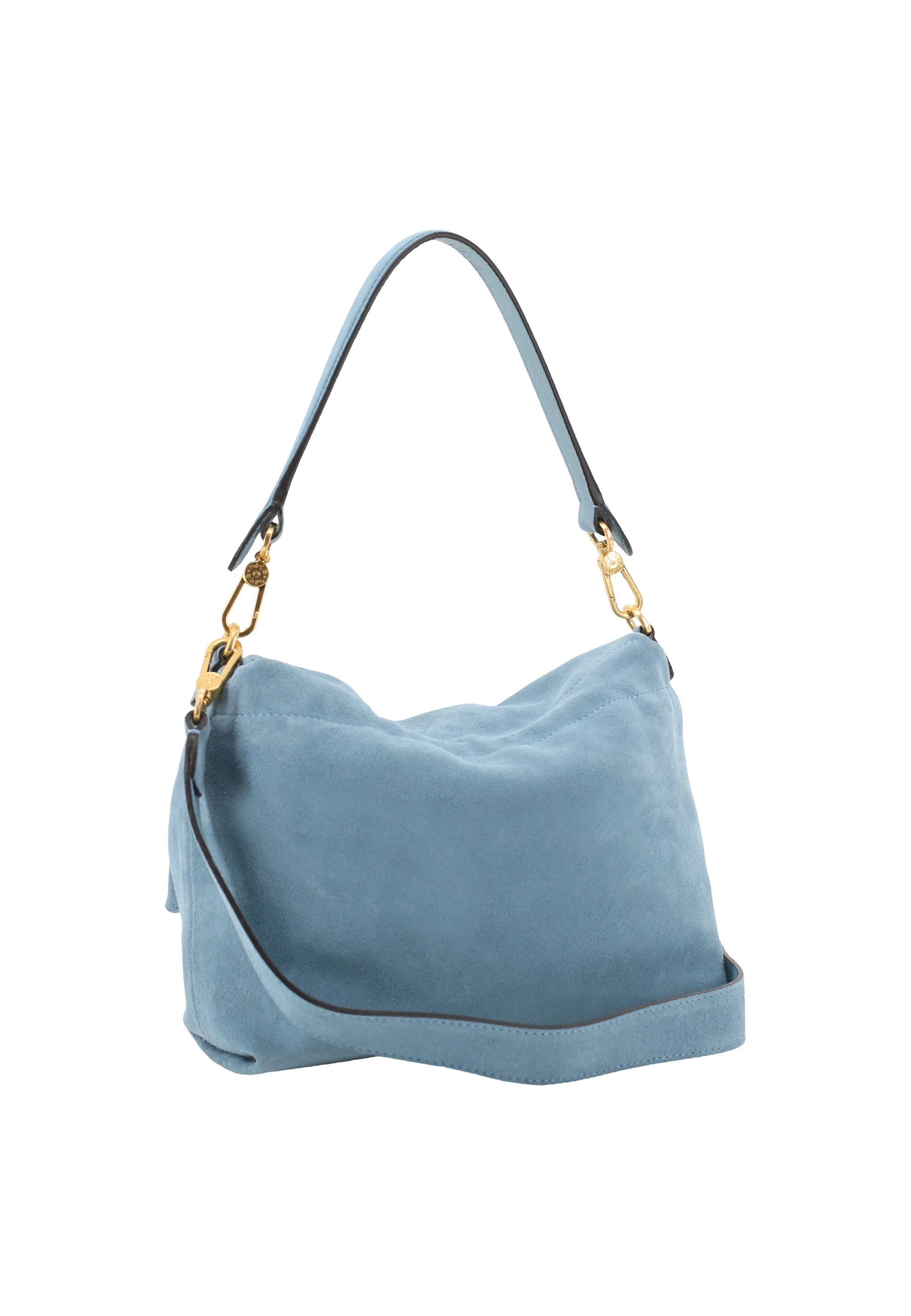 shoulder bag TEMI medium Leather Suede