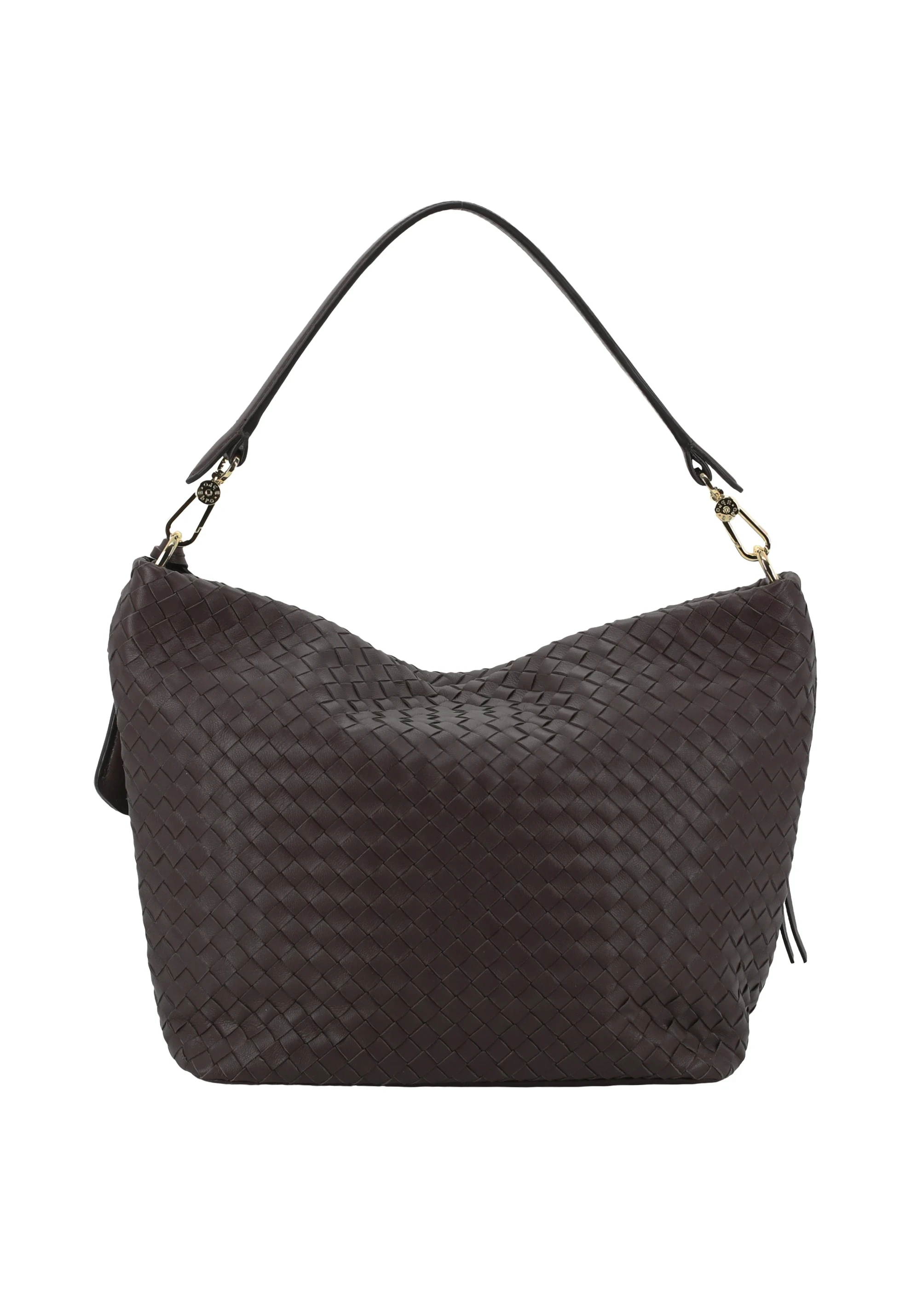 Sacca EBONY Pelle Piuma Weaving