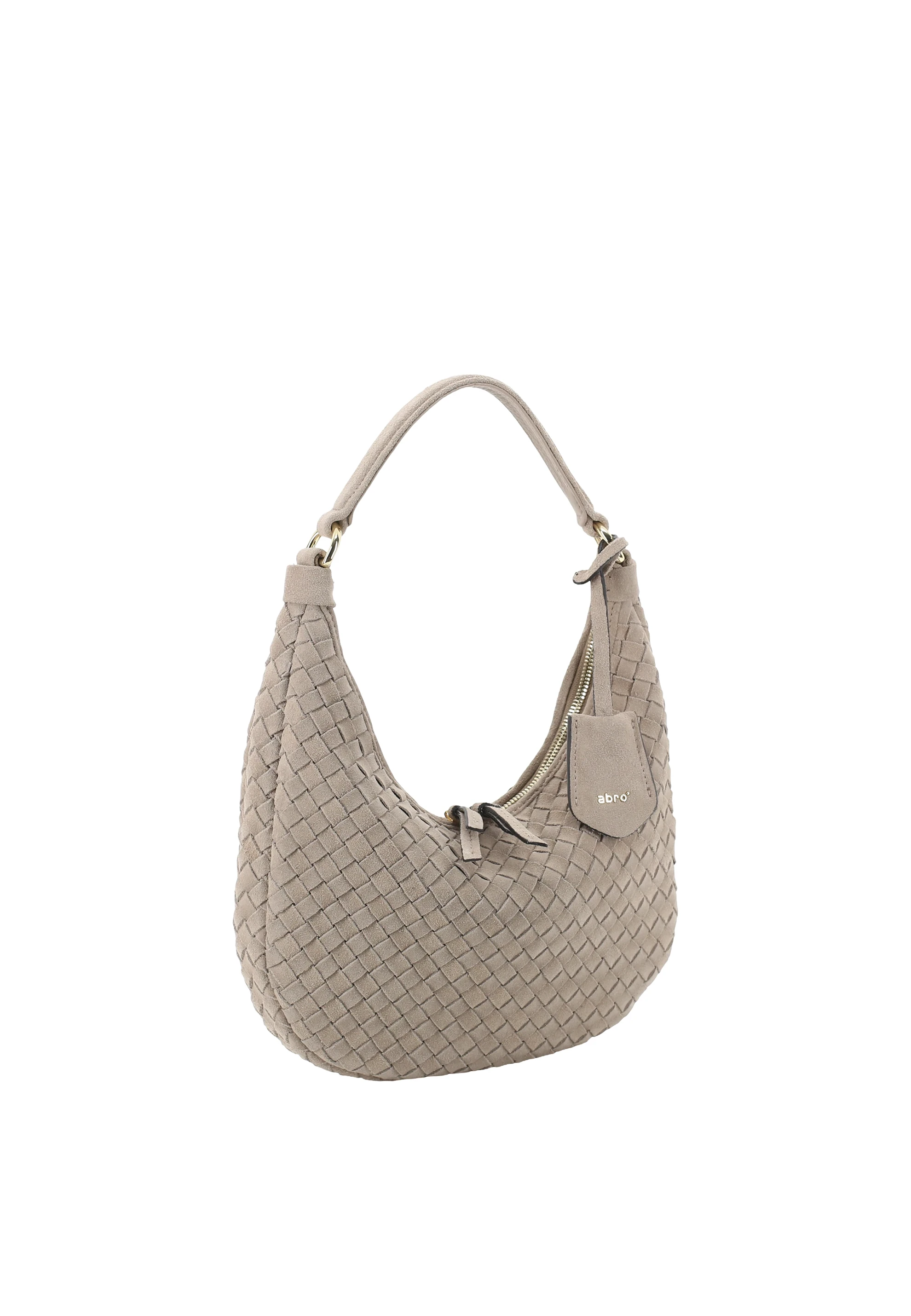 Beutel NANA mini Leder Suede weaving