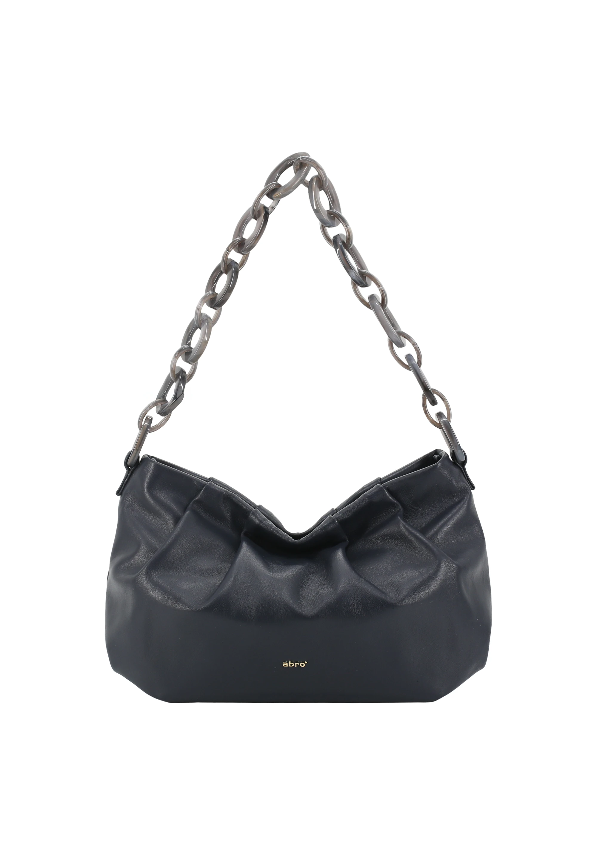 Borsa a spalla DAYA Pelle Piuma lucido