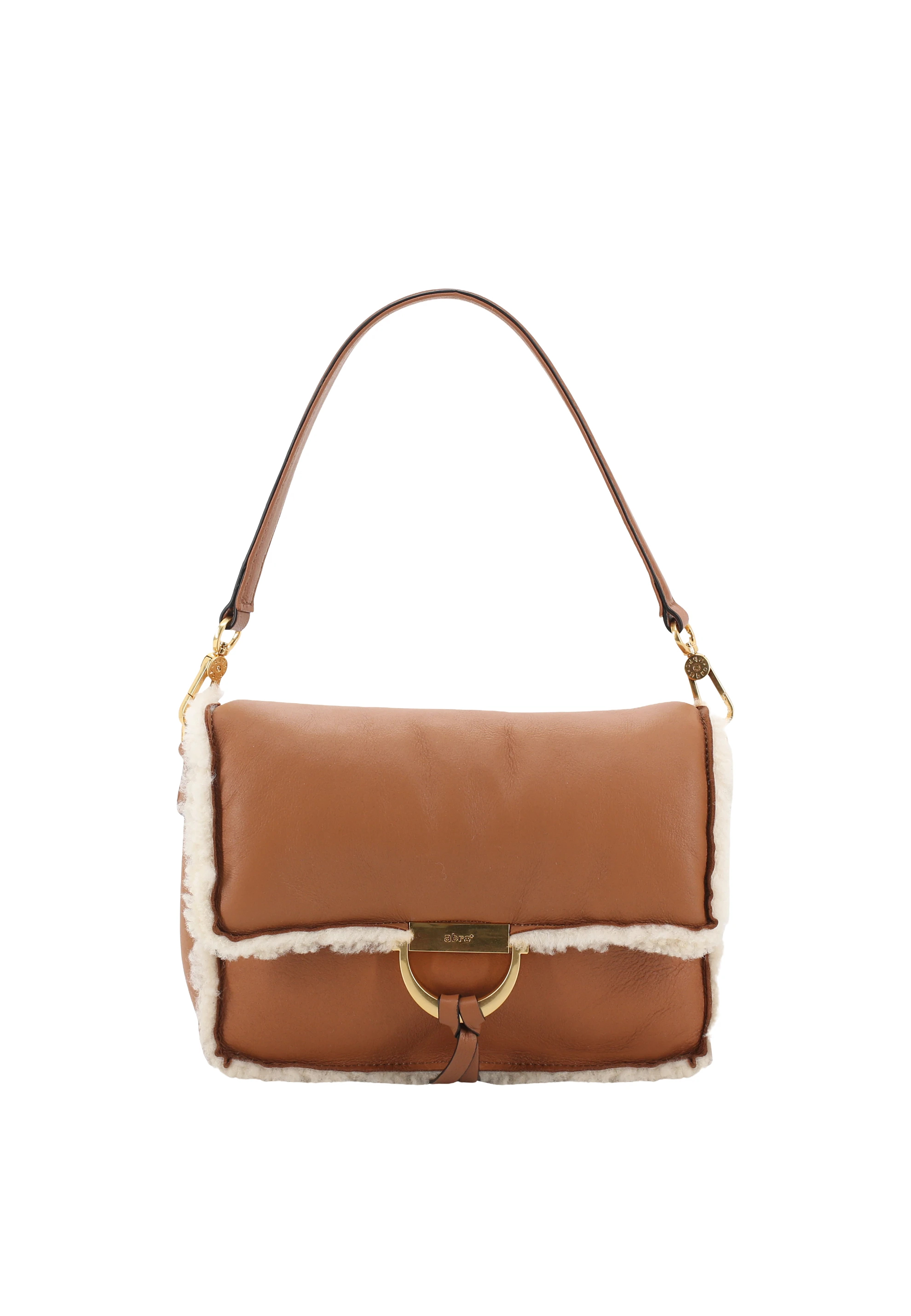 Bolso de hombro TEMI Piel Shearling reversible