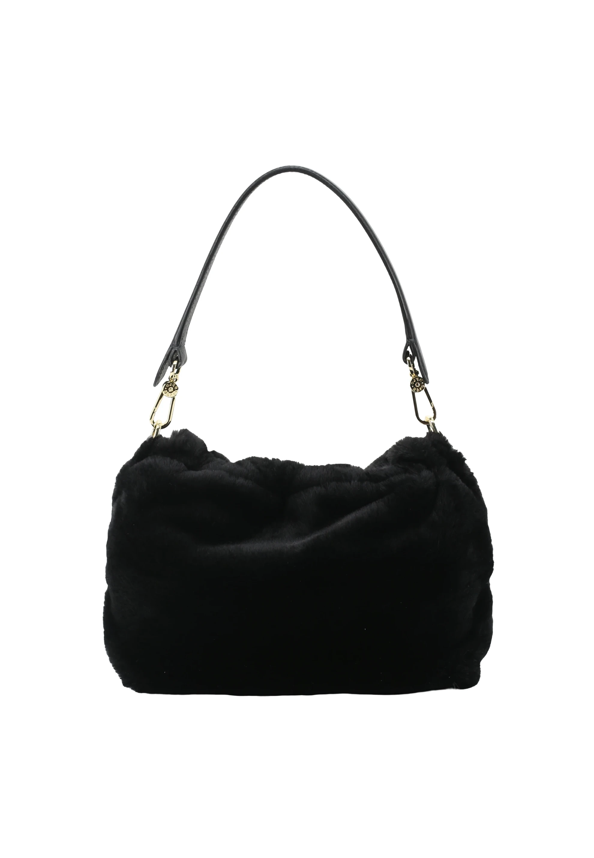 Schultertasche TEMI medium Leder Eco Fur