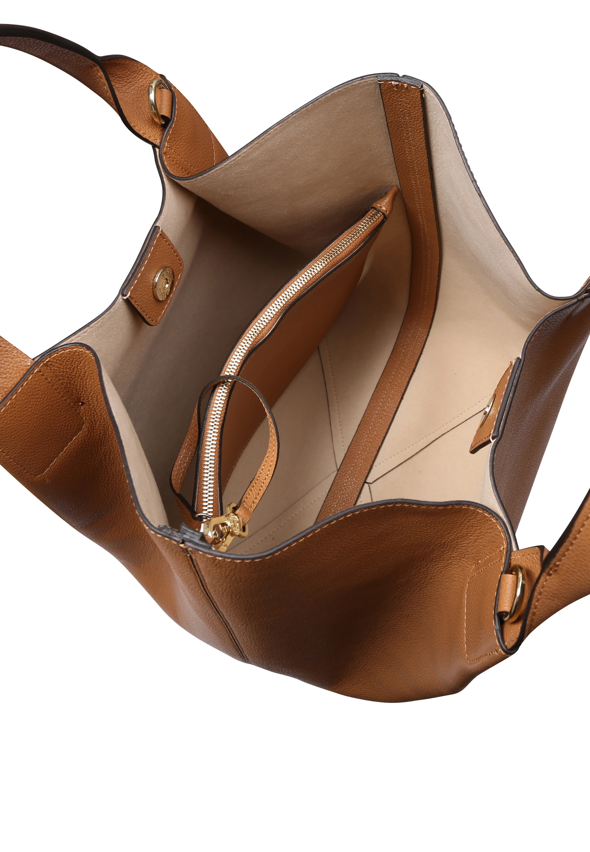 Sac shopping ESSENTAIL medium Cuir Agave