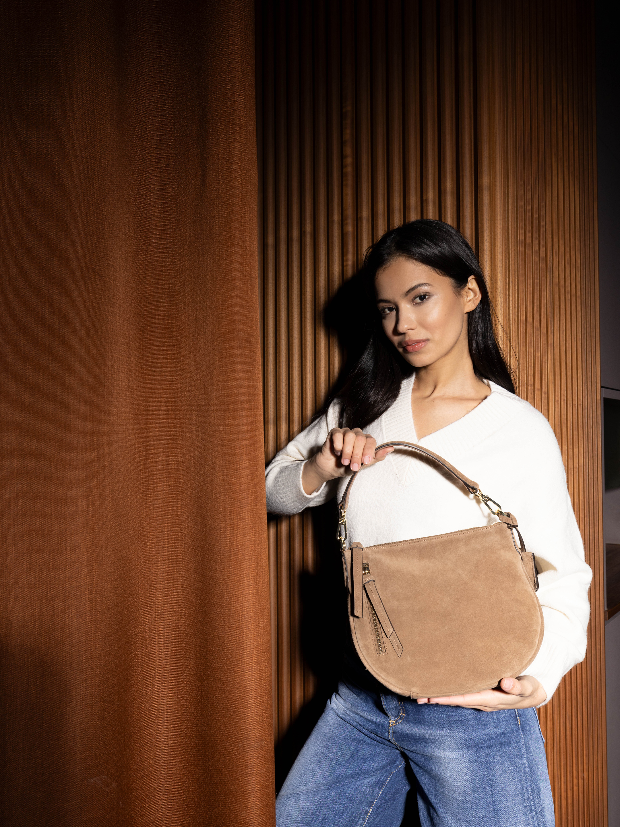 Hobo JUNA x-small Leather Suede
