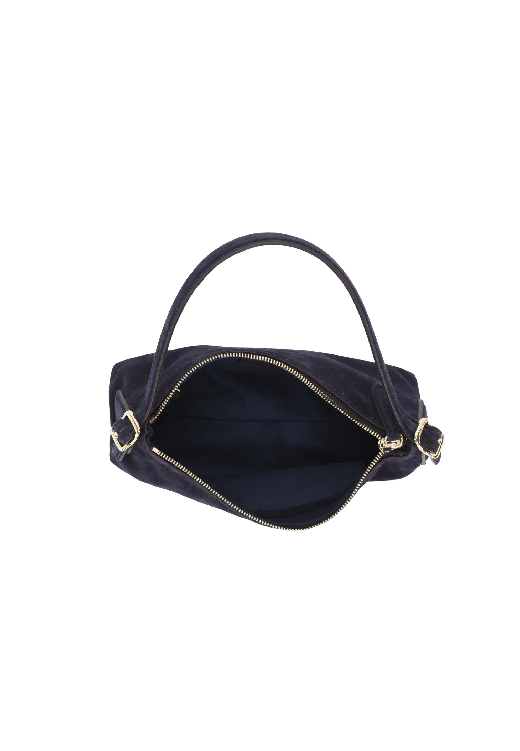 Schultertasche CARINA Leder Suede