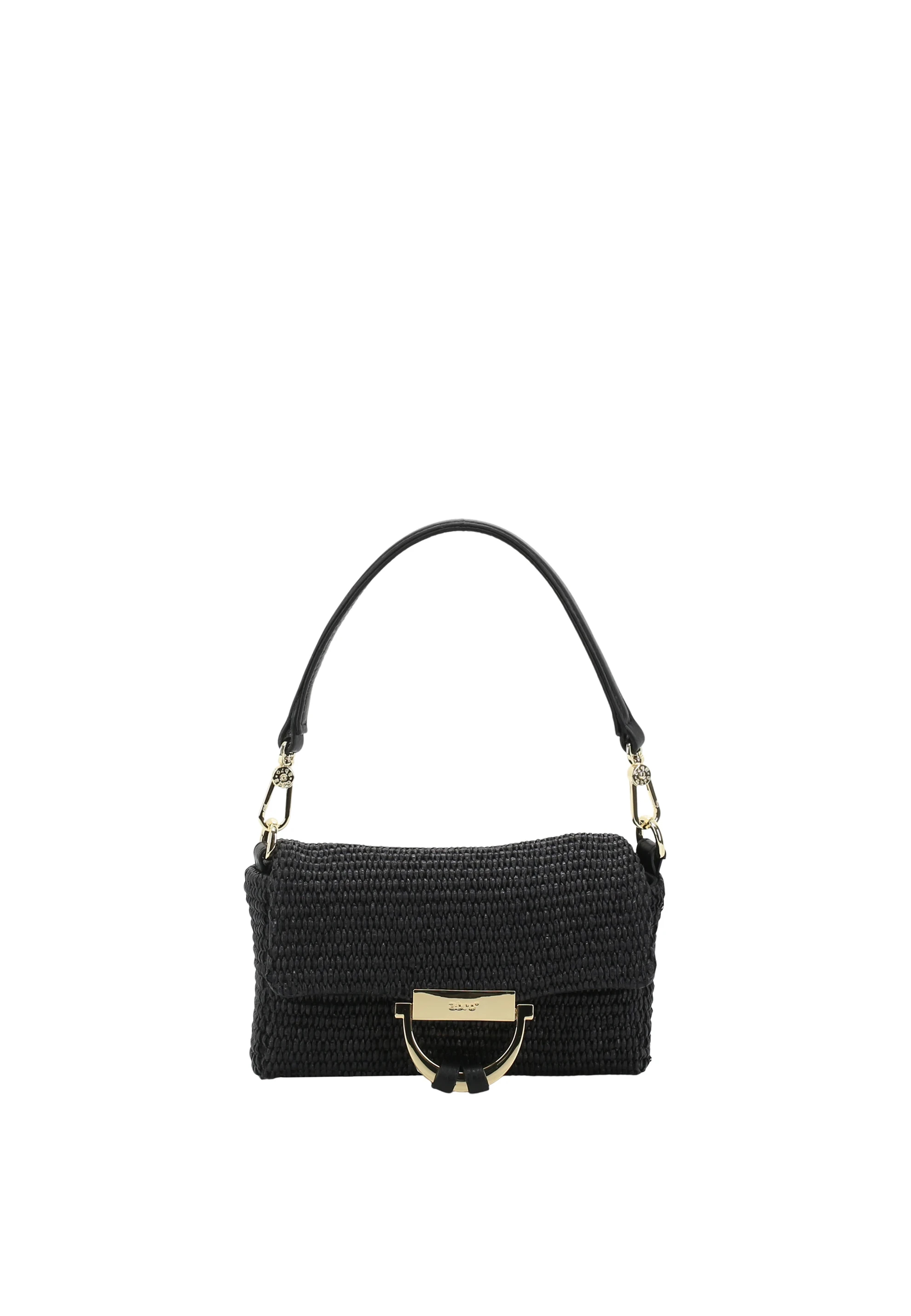 Shoulder bag TEMI Leather Raffia