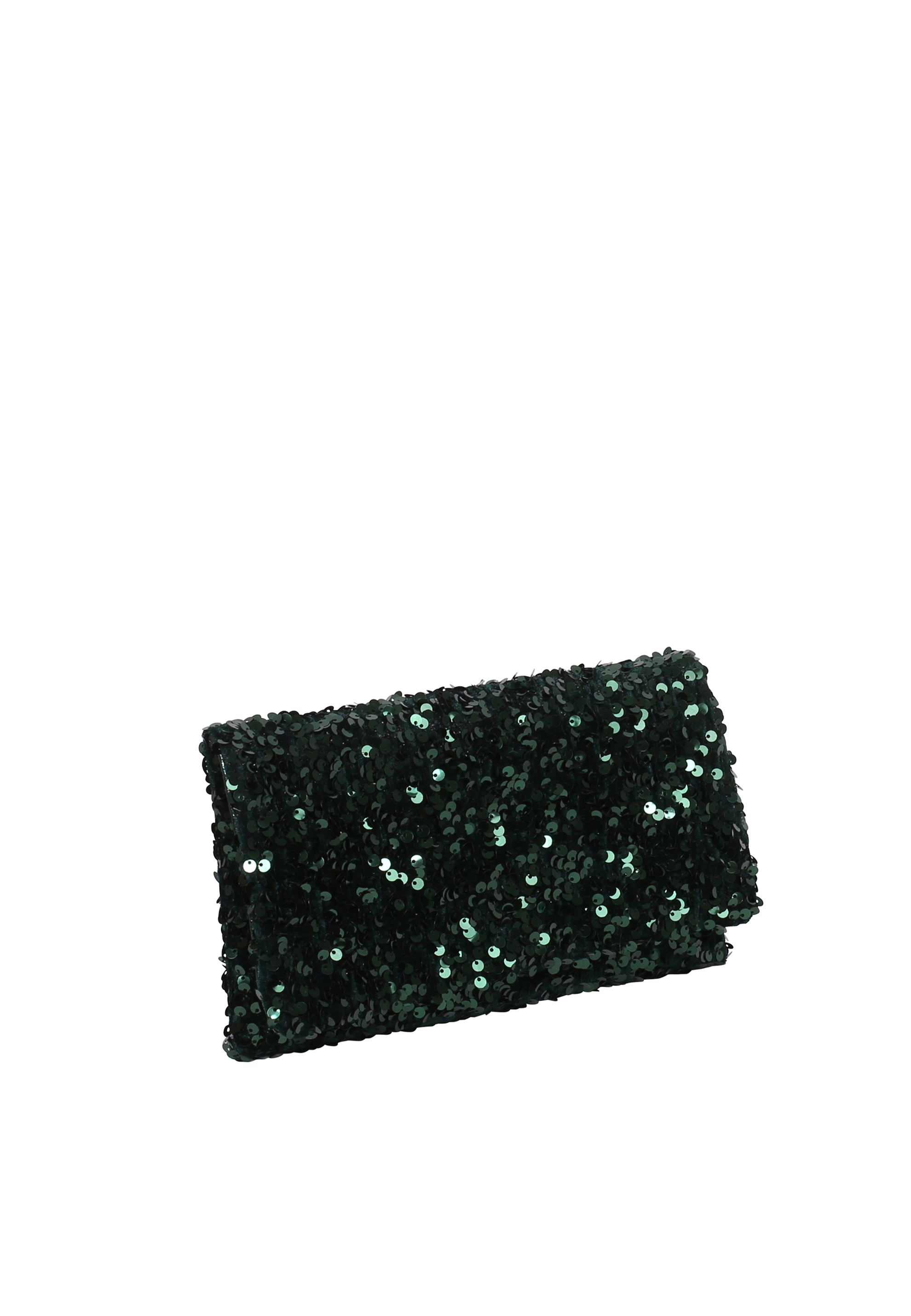 Clutch Leder Sequins