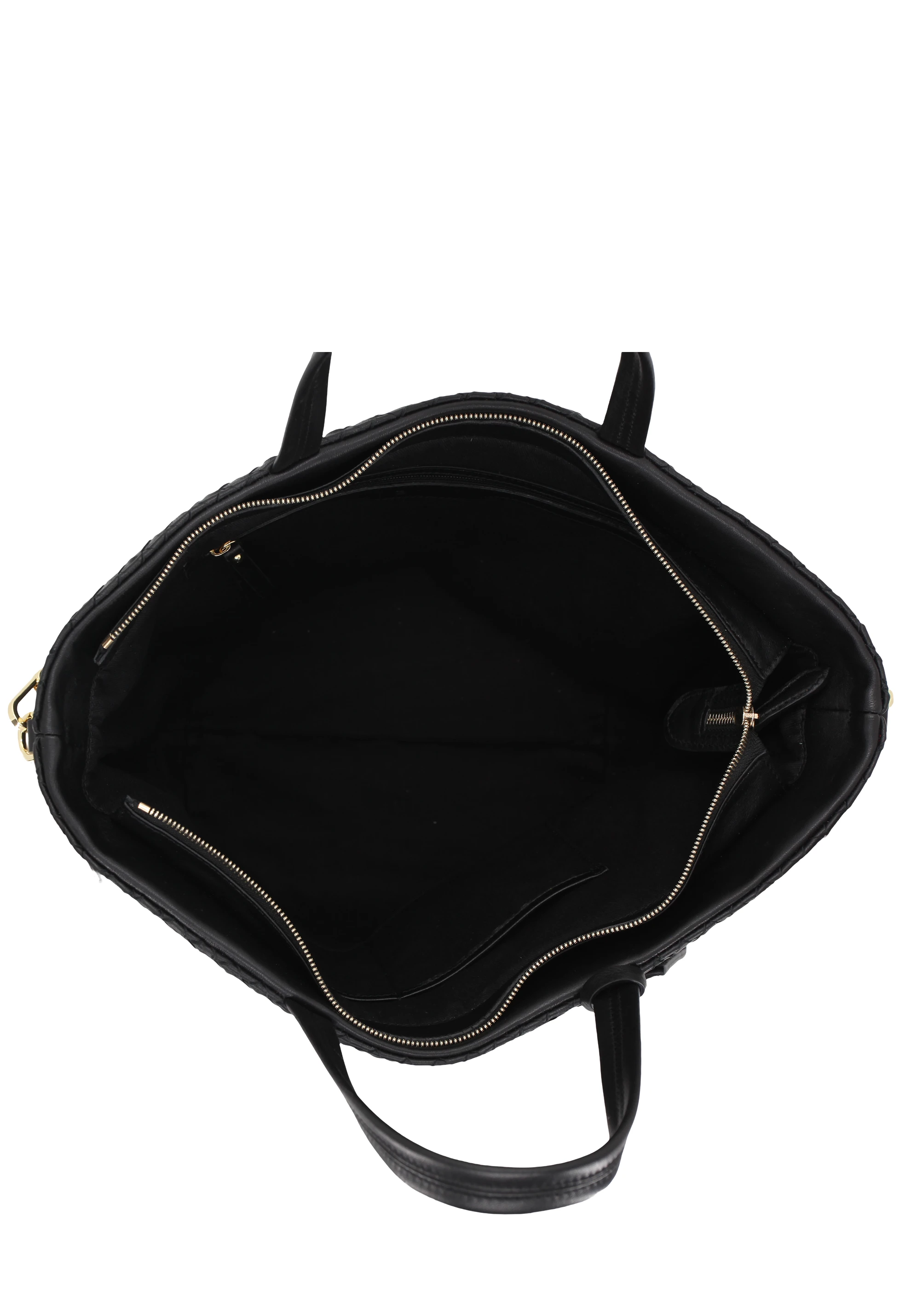 sac shopping ALBA Cuir Piuma Weaving