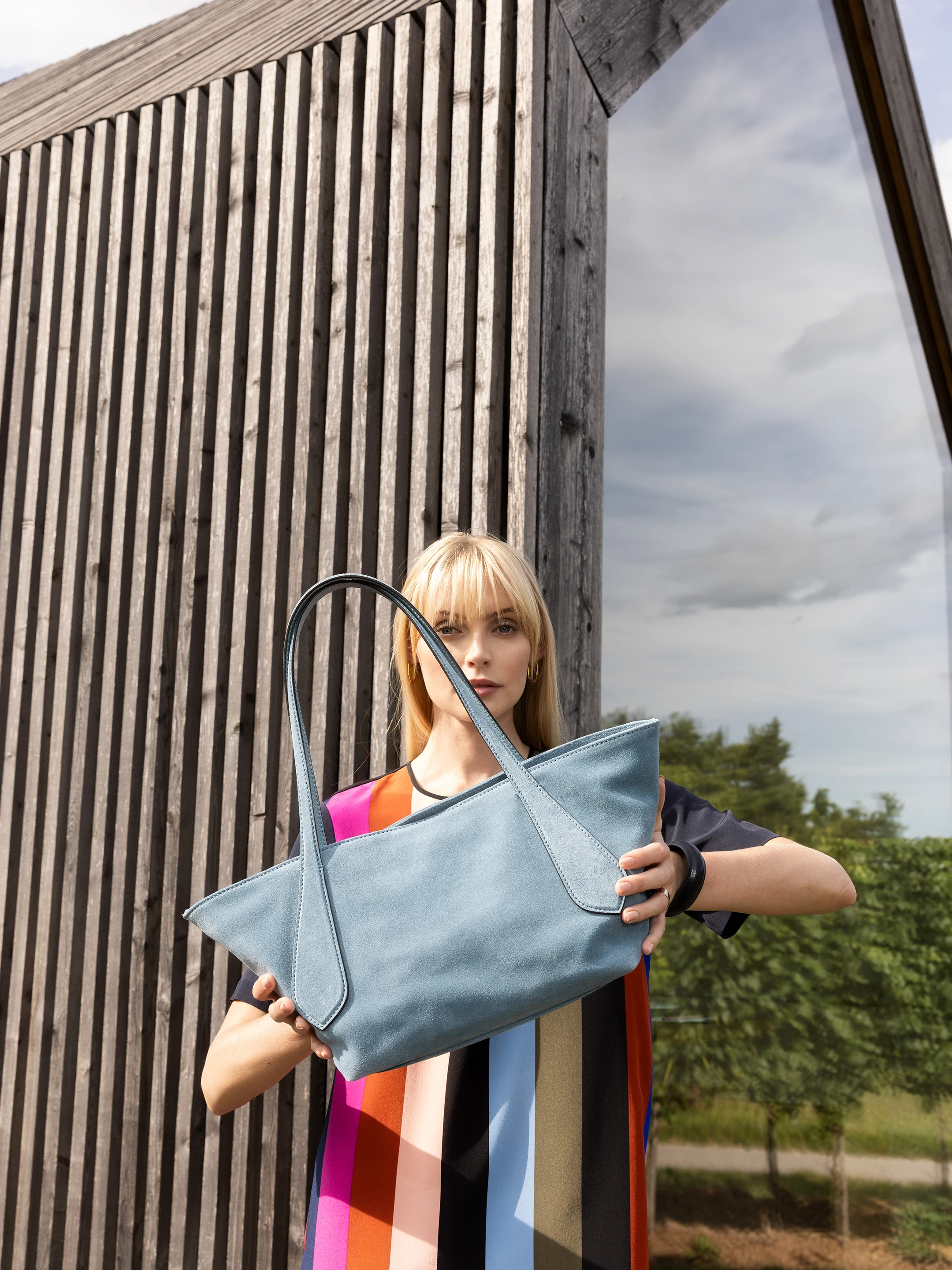 Sac shopping CARINA Cuir Suede