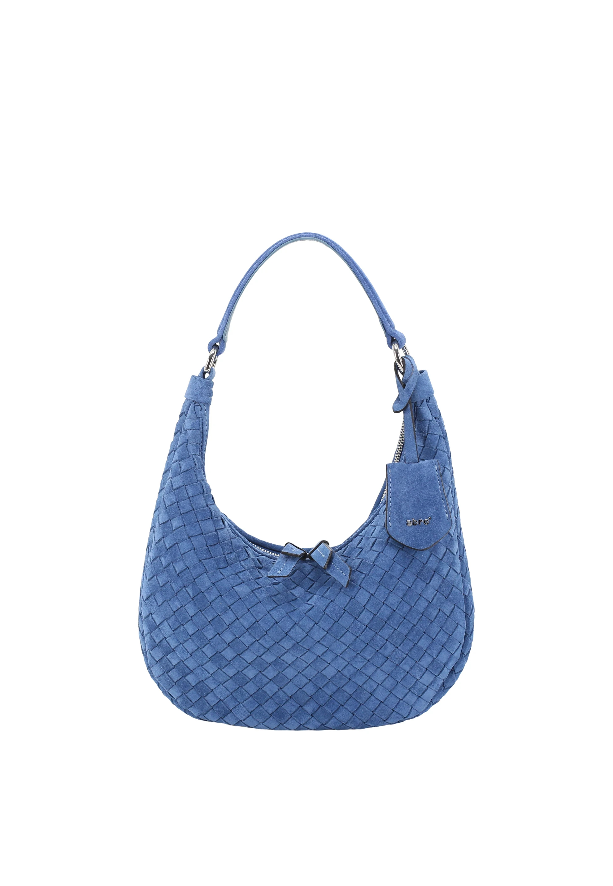 Beutel NANA mini Leder Suede weaving