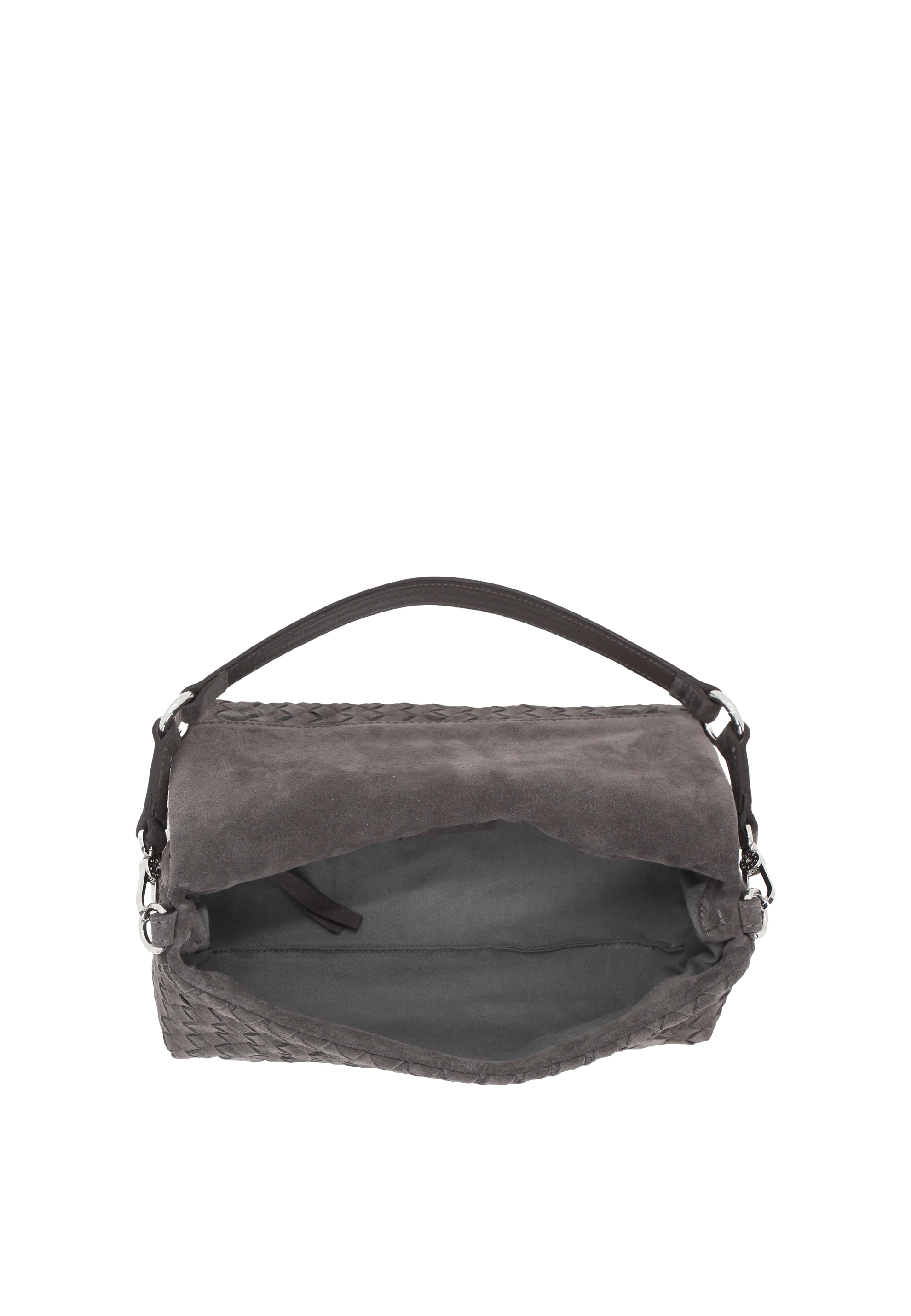 Schultertasche MILA Leder Suede weaving