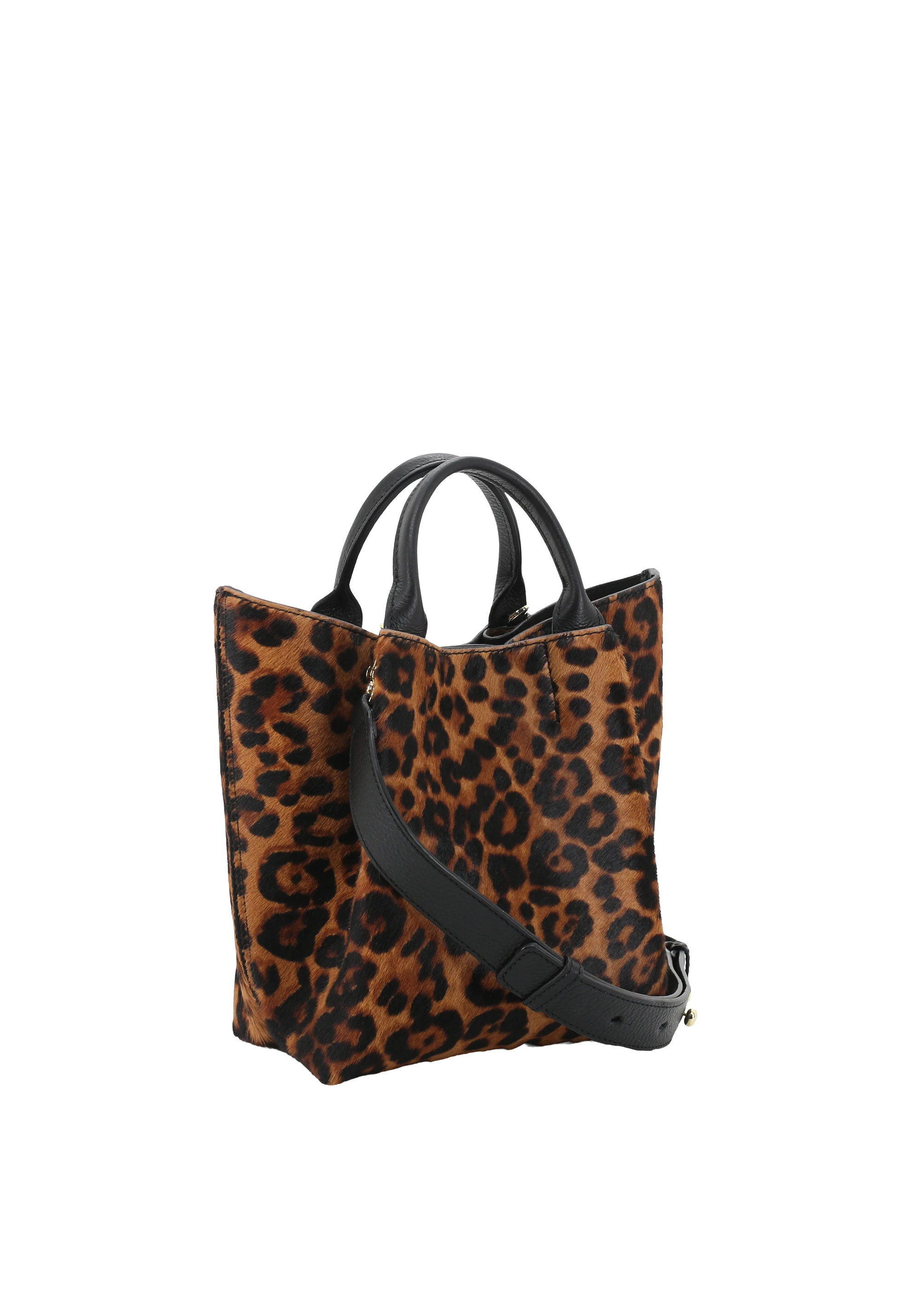 Shopper ESSENTIAL small Leather Animal Print