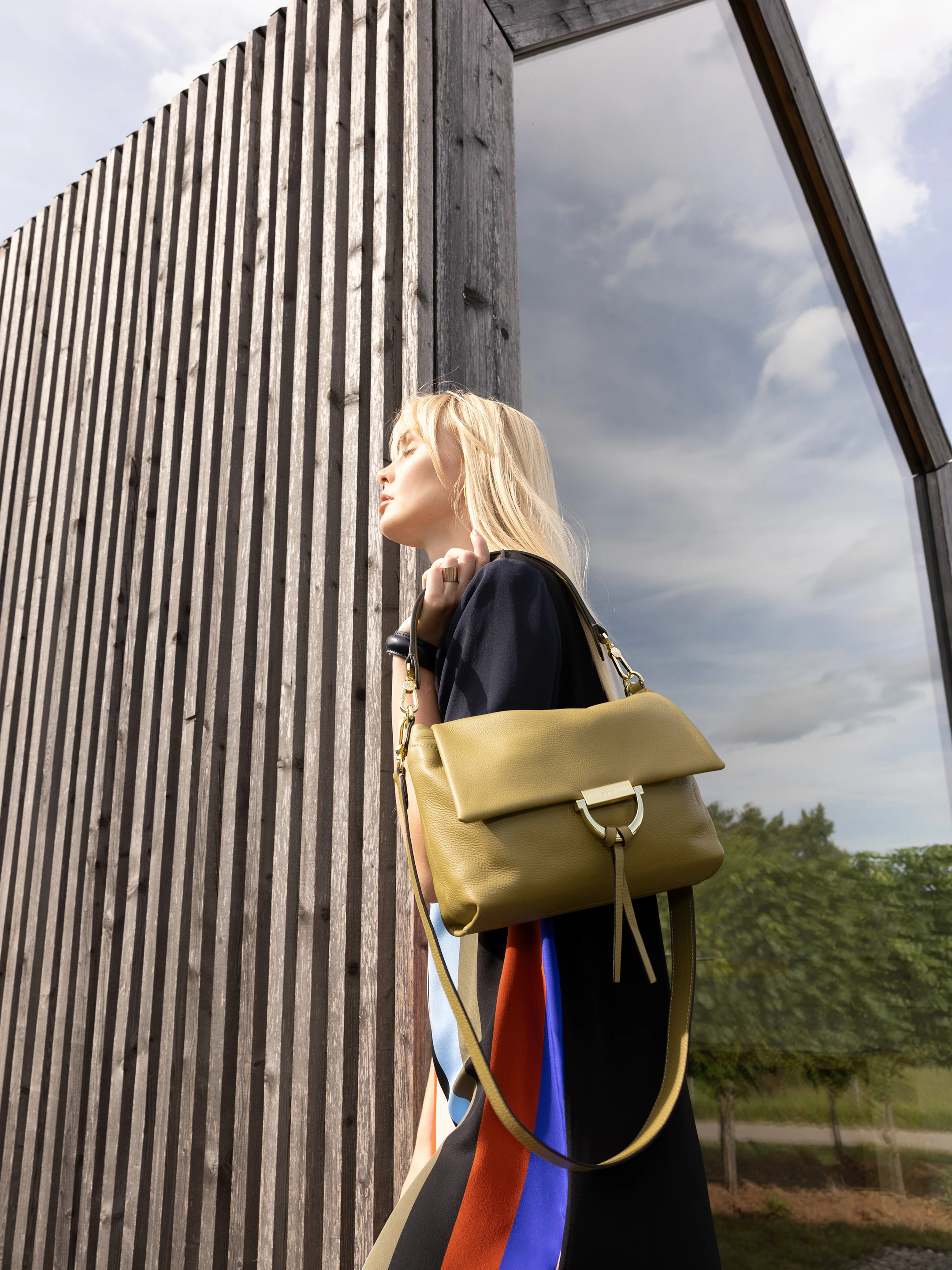 shoulder bag TEMI medium Leather Dalia