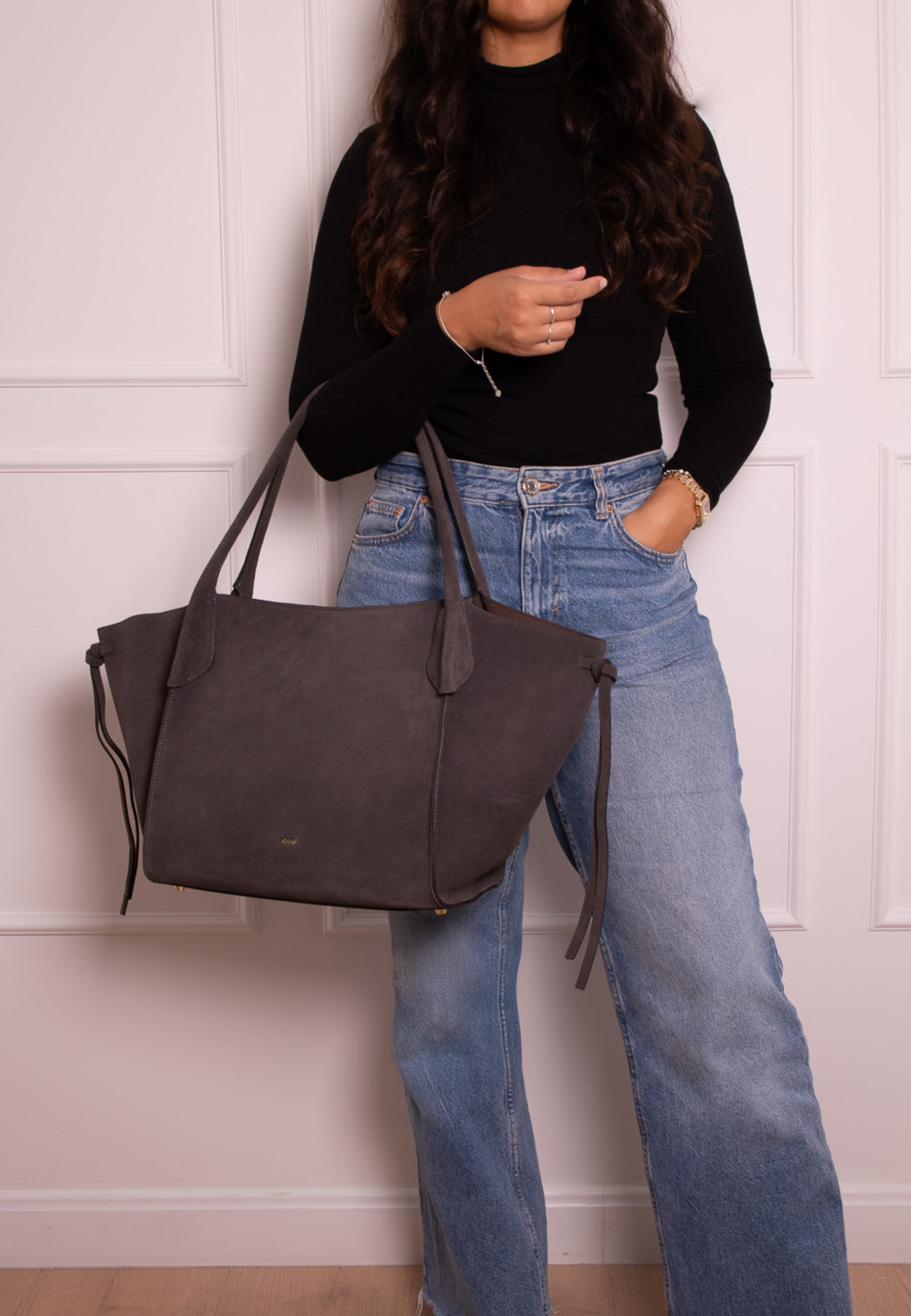 Sac shopping VIBE BIG Cuir SUEDE