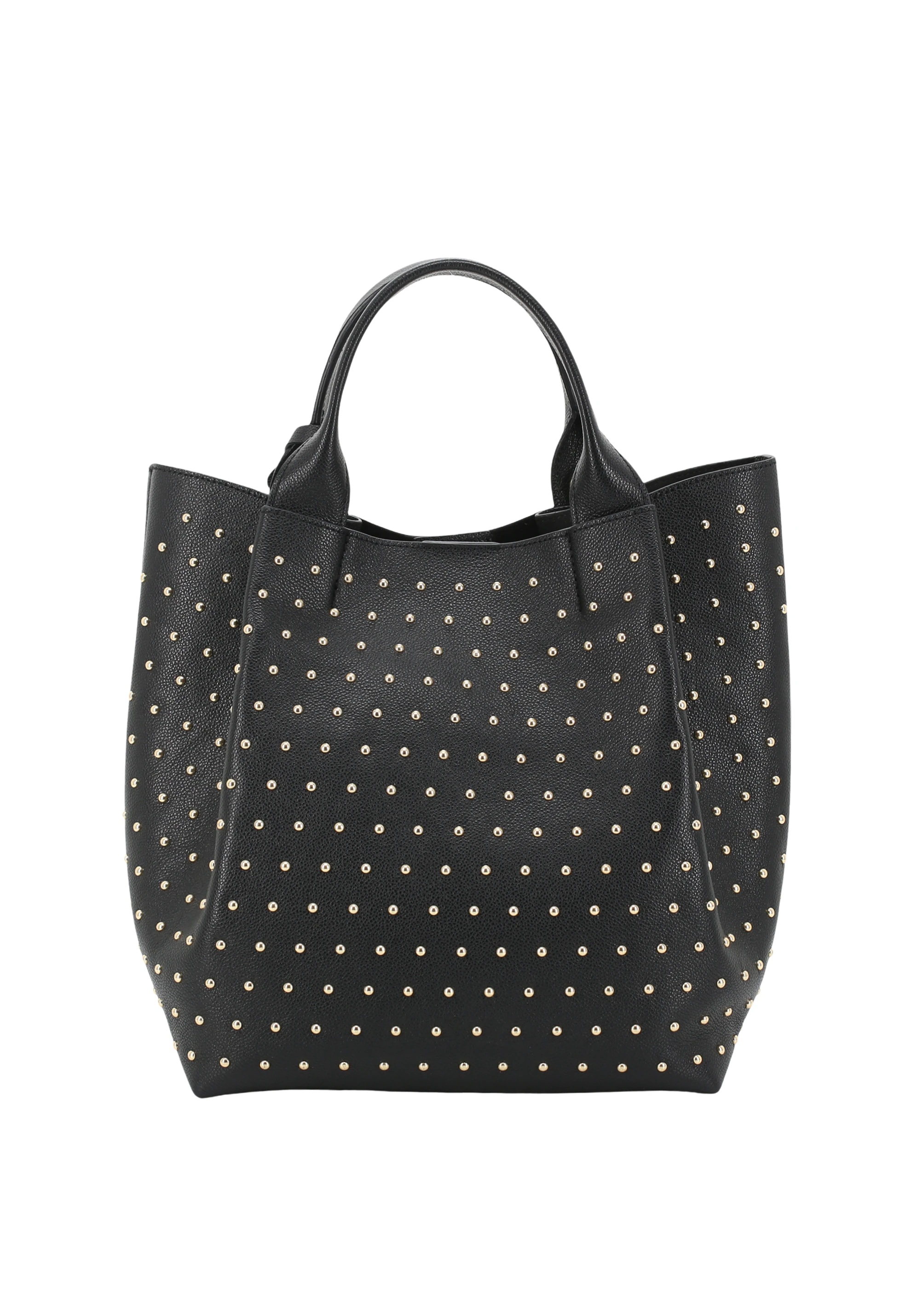 Shopper ESSENTIAL studs medium Leder Agave