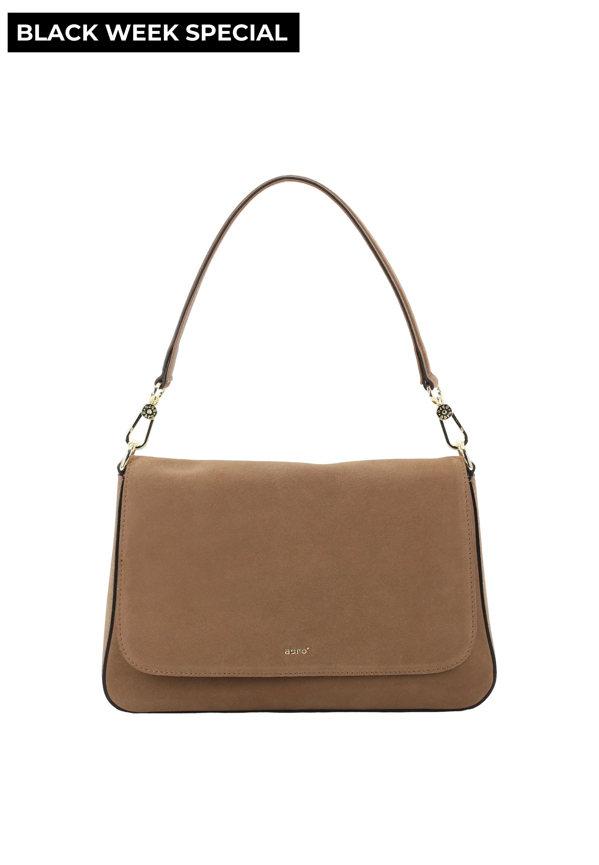 Schultertasche LULU Leder Suede