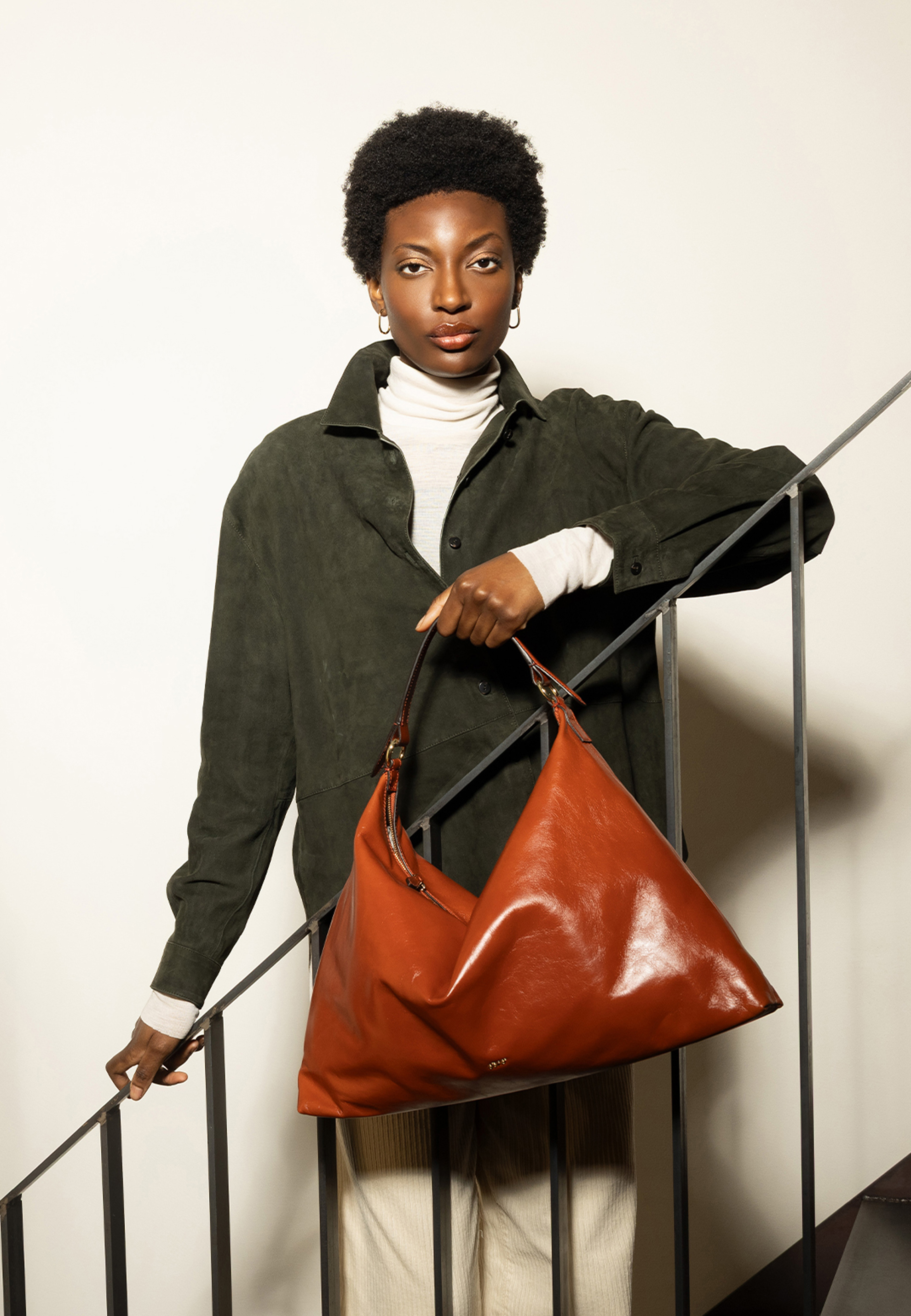 Hobo bag ALL IN ONE BIG Leather RALPH