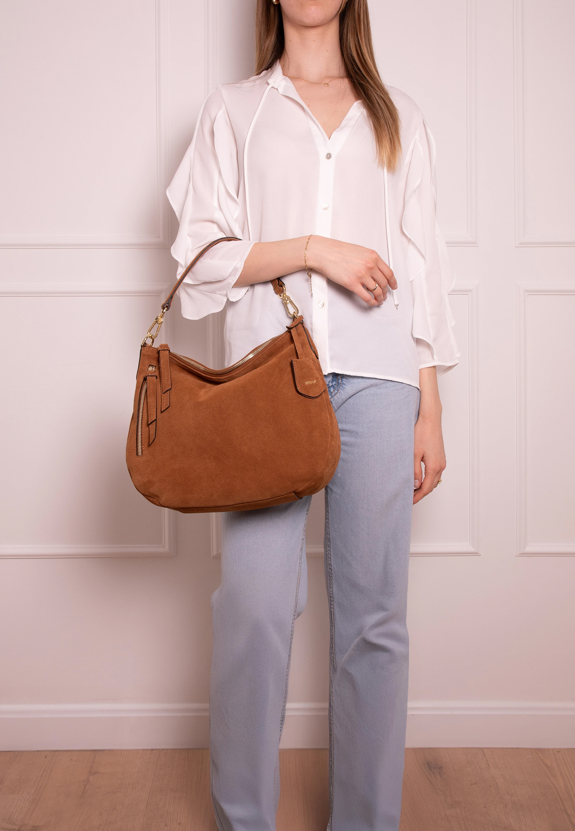 Sacca JUNA small Pelle Suede