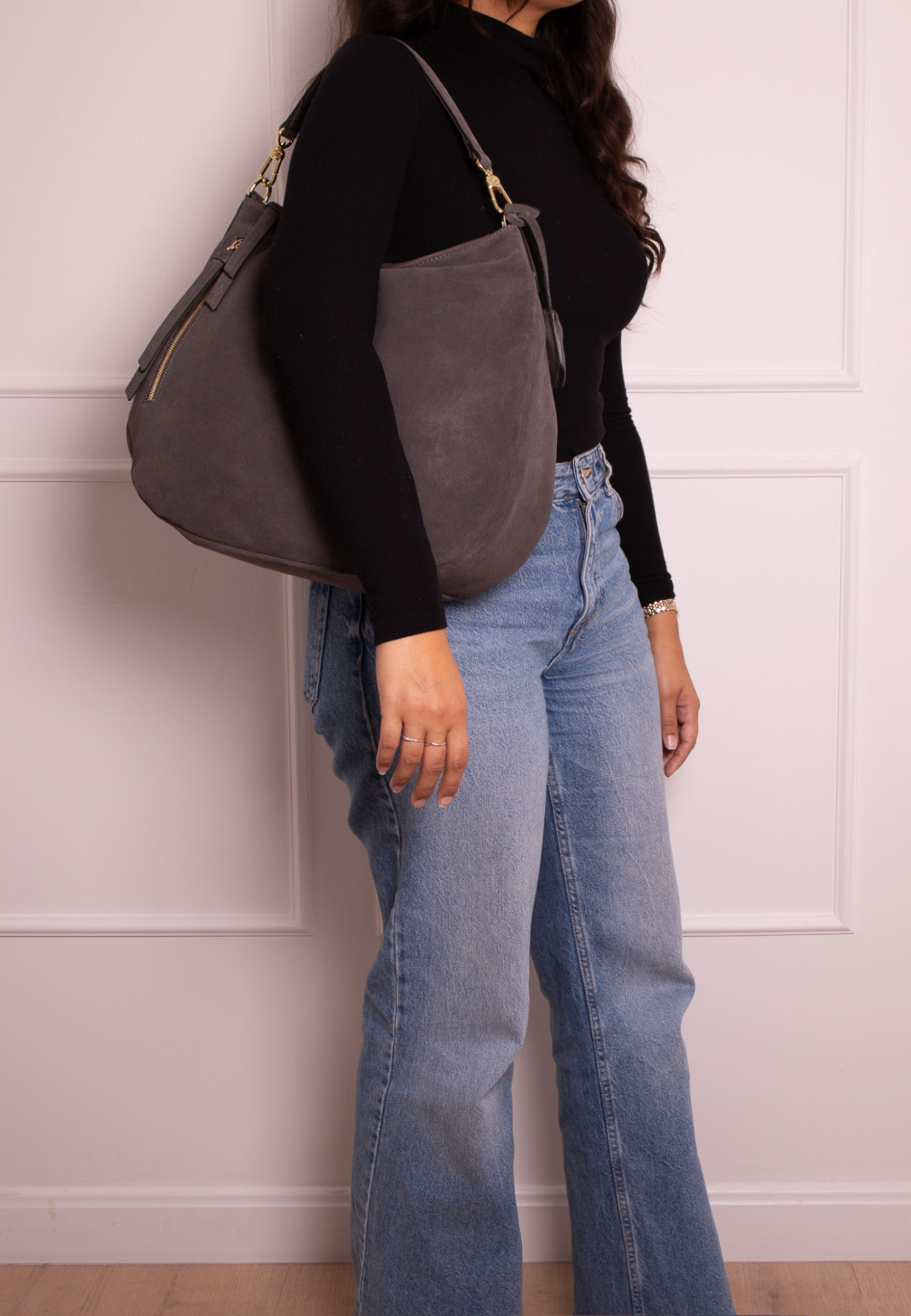 Sac JUNA big Cuir Suede