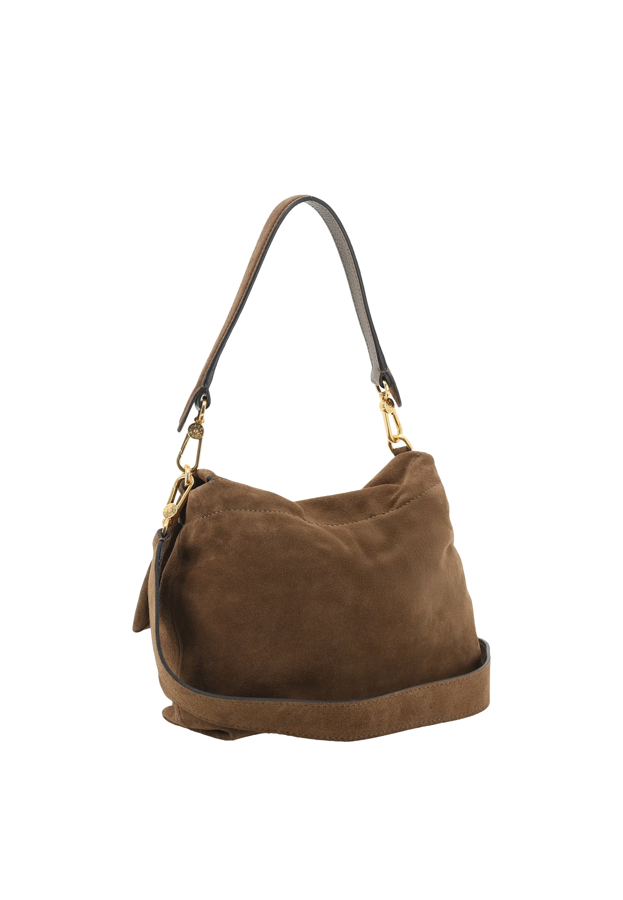 shoulder bag TEMI medium Leather Suede