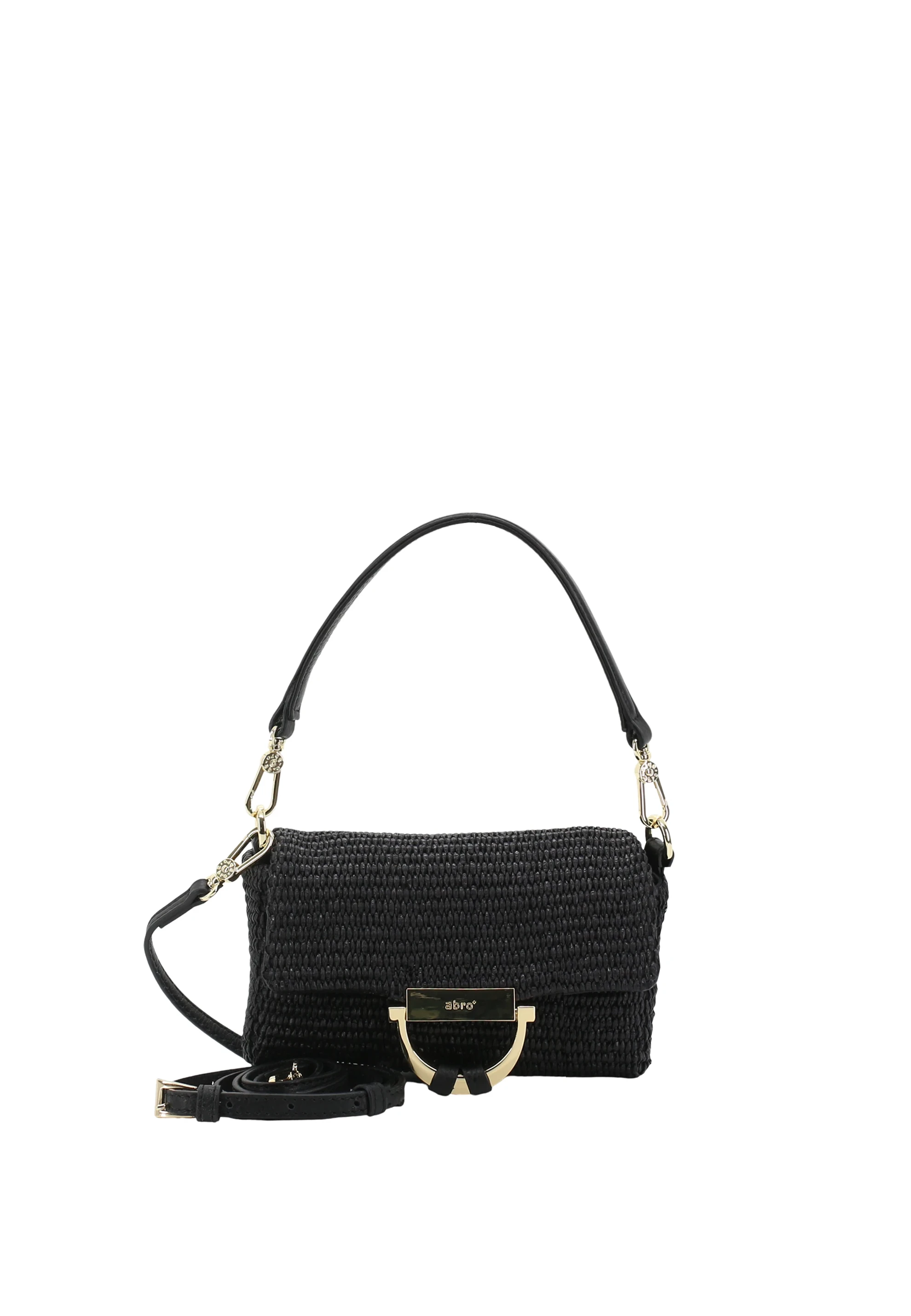 Shoulder bag TEMI Leather Raffia