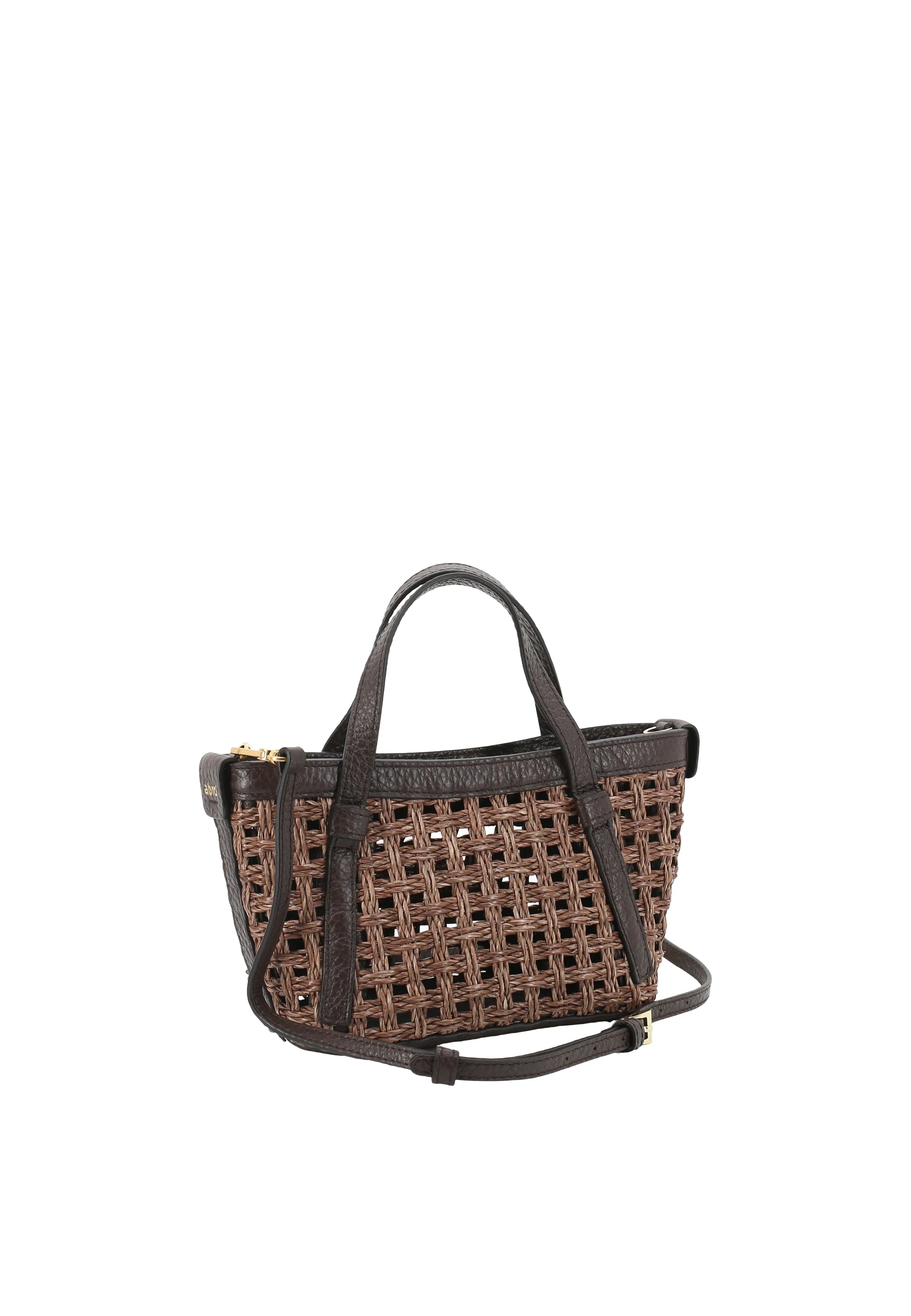 Handtasche COSMO mini Raffia/Leder