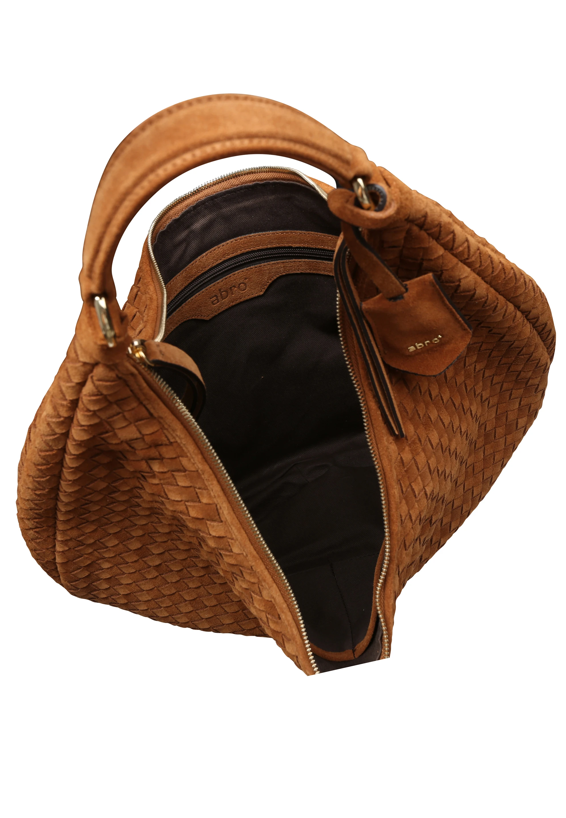 Beutel NANA  Leder Suede weaving