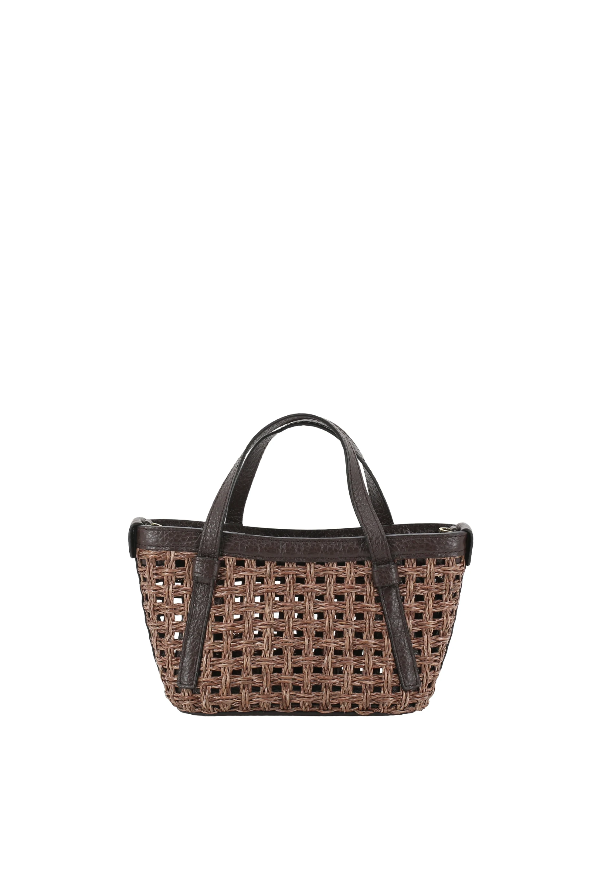 Handtasche COSMO mini Raffia/Leder