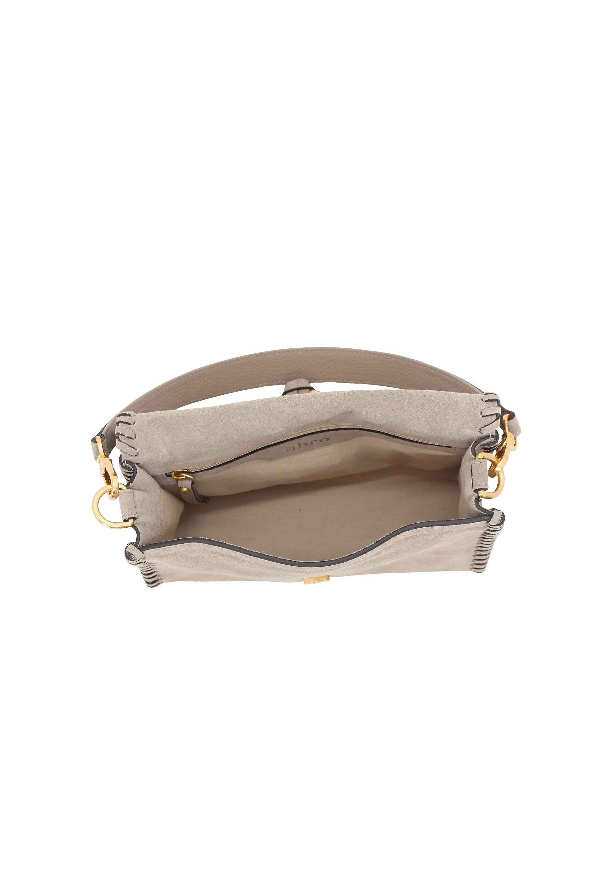 Shoulder bag TEMI STITCH Leather Suede