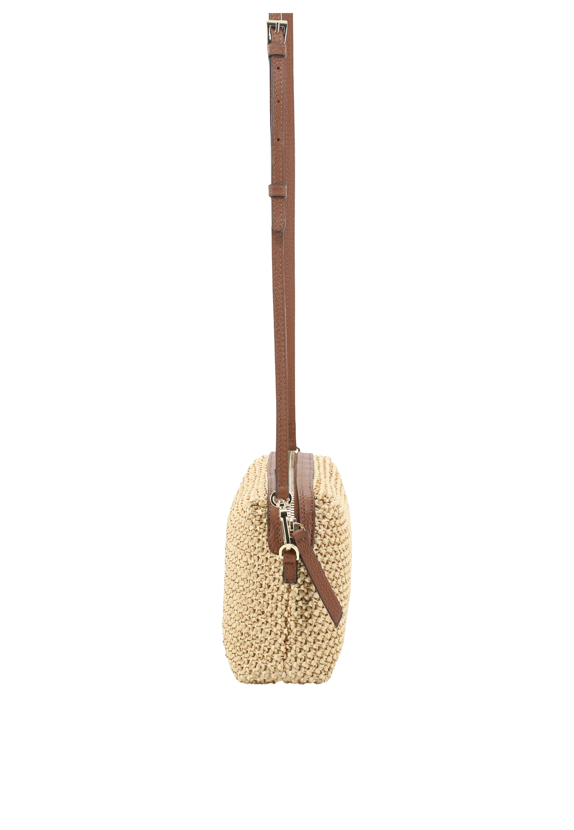 Cross body bag KAIA Raffia Maglia/leather