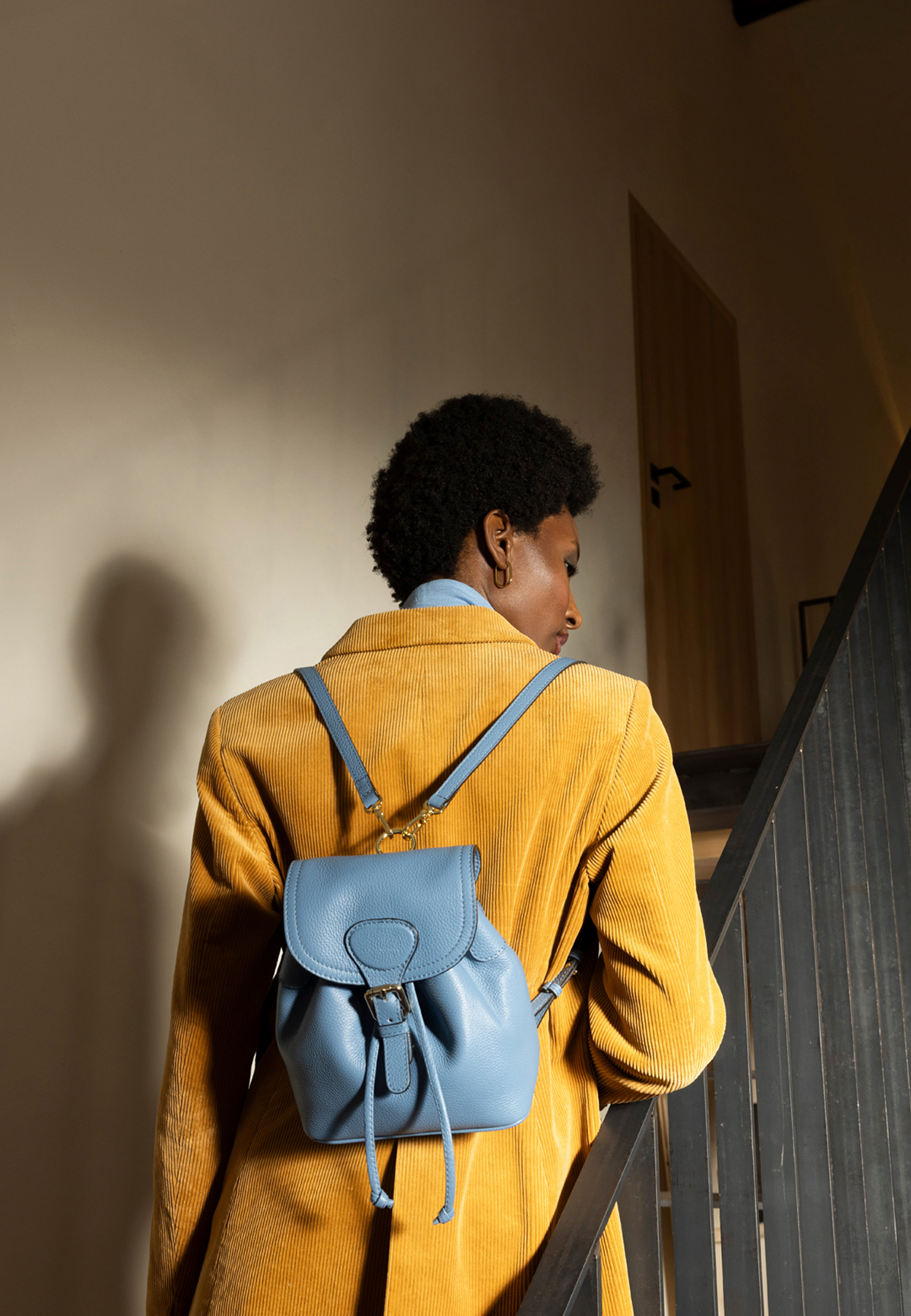 Backpack DAILY SMALL Leather AGAVE