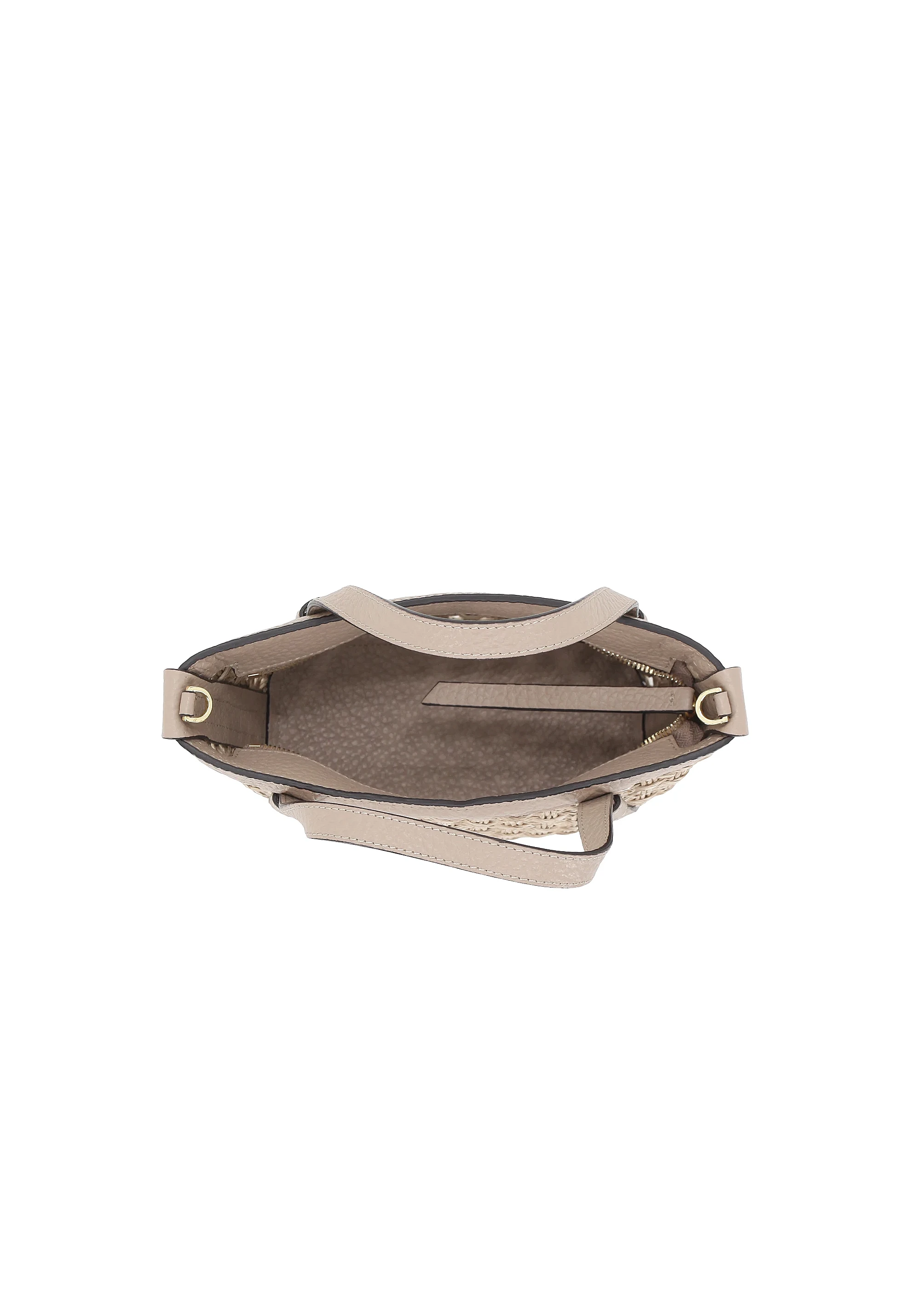 Handbag COSMO mini Raffia/leather