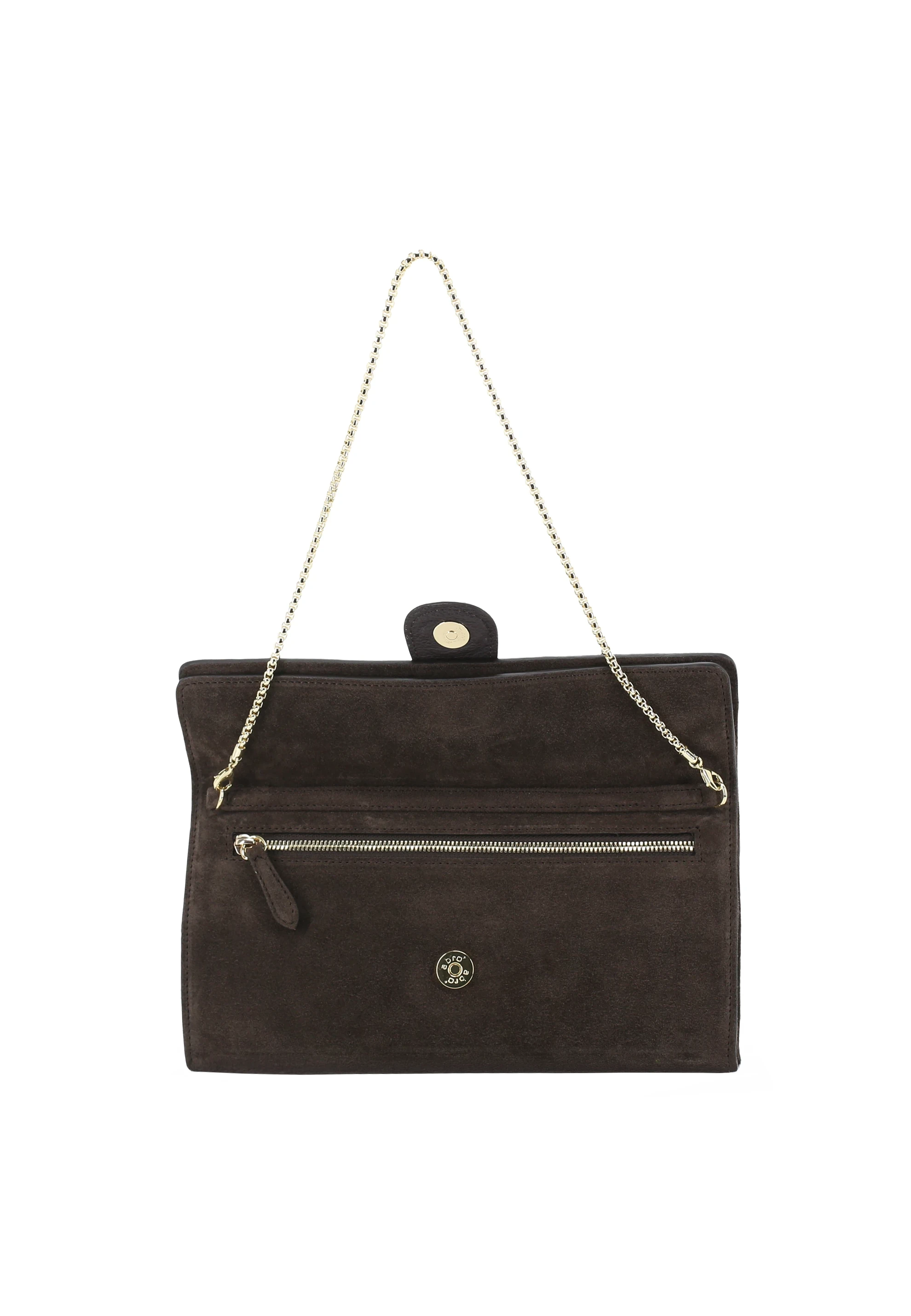 Schultertasche LUNA Leder Suede