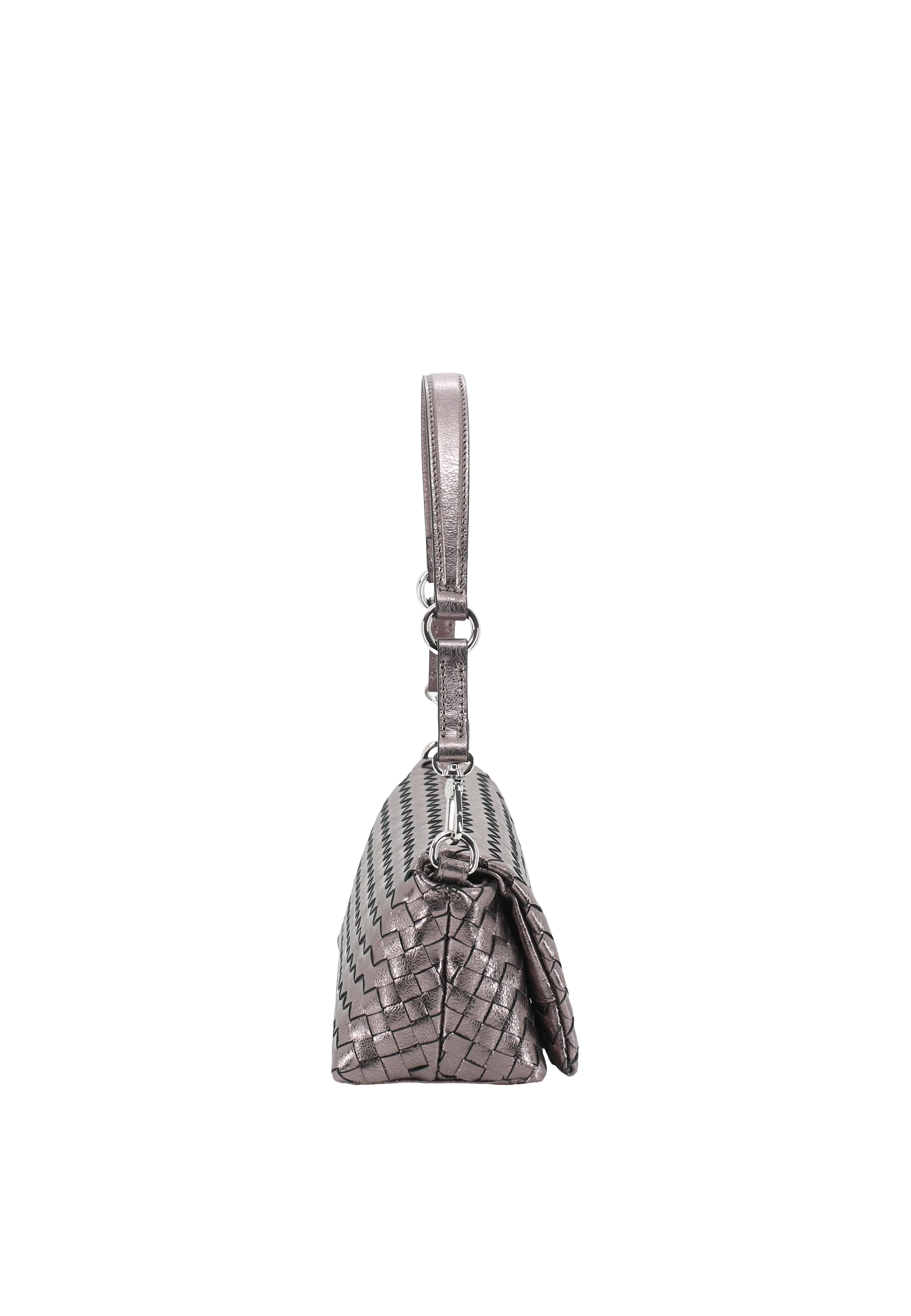 Schultertasche MILA Leder Mimosa weaving