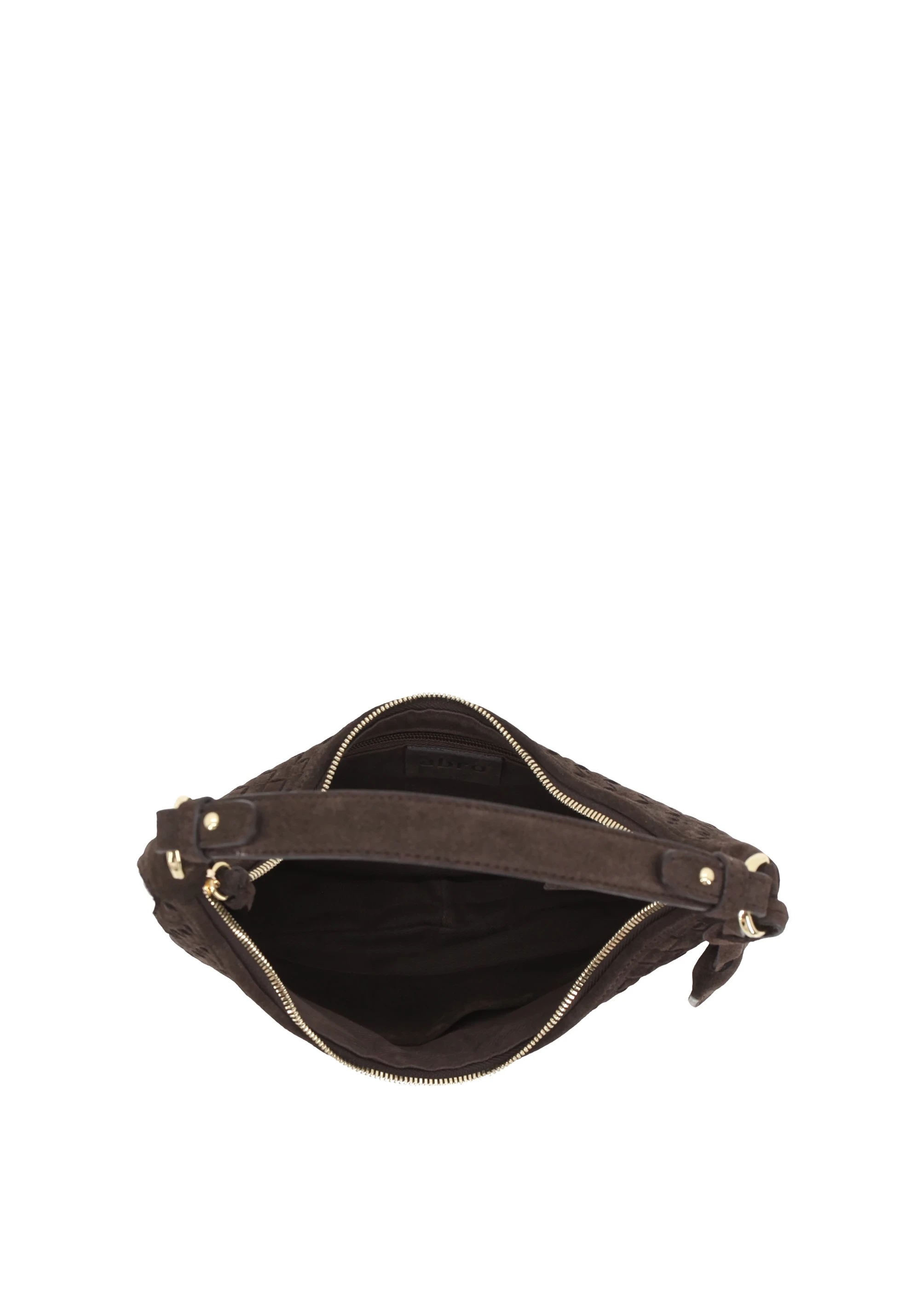 Beutel NANA mini Leder Suede woven