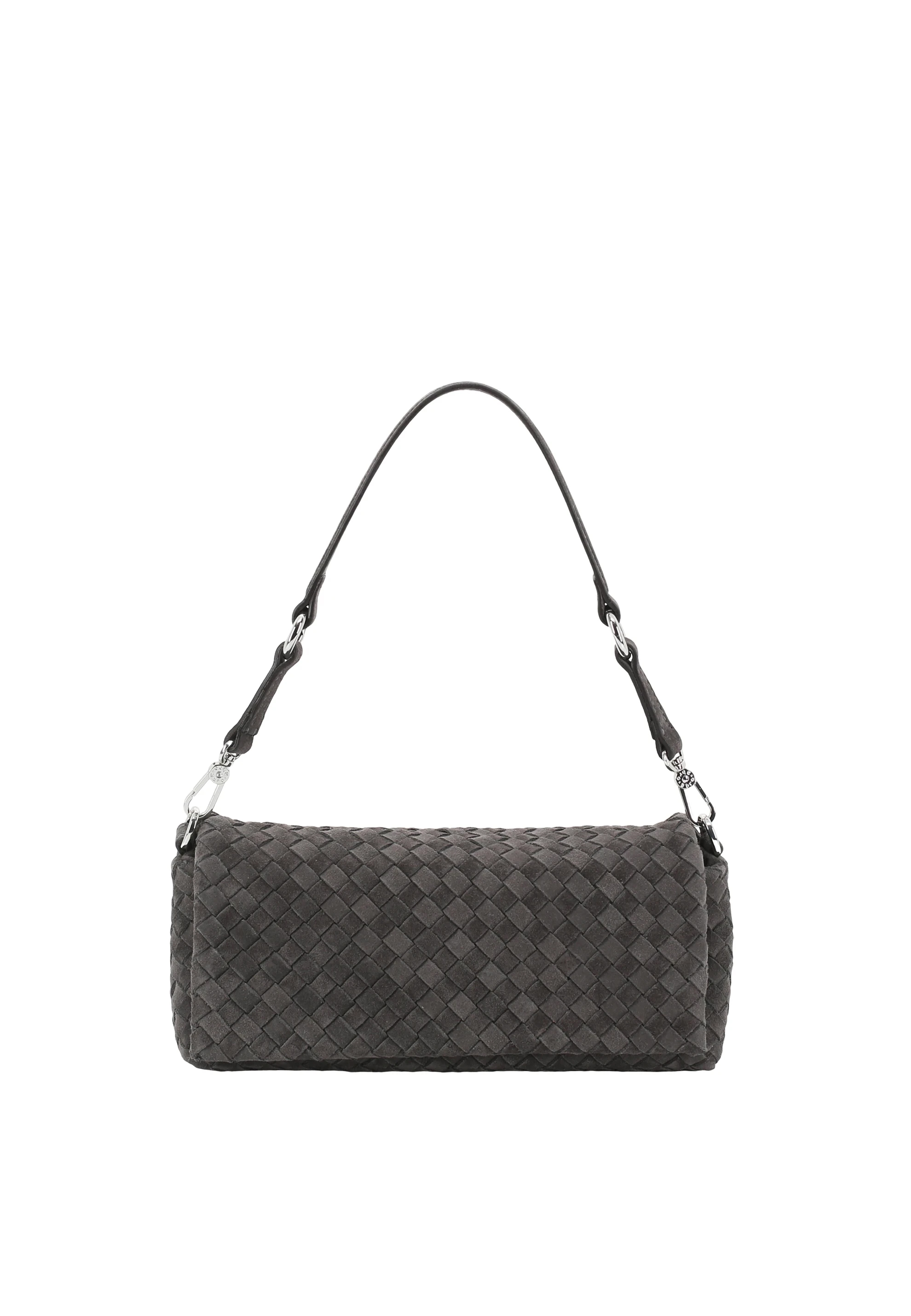 Schultertasche MILA Leder Suede weaving
